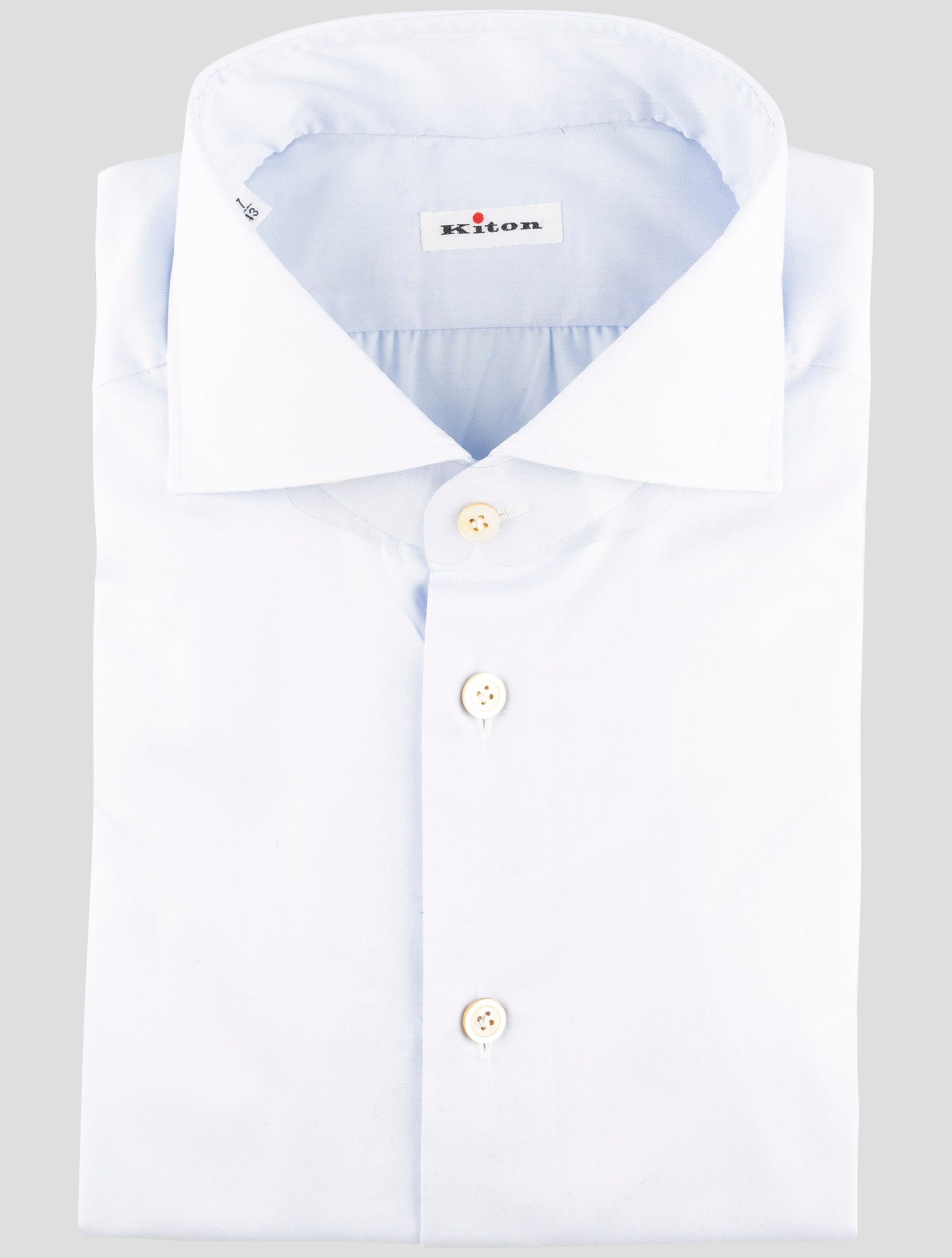 Kiton Light Blue Cotton Shirt
