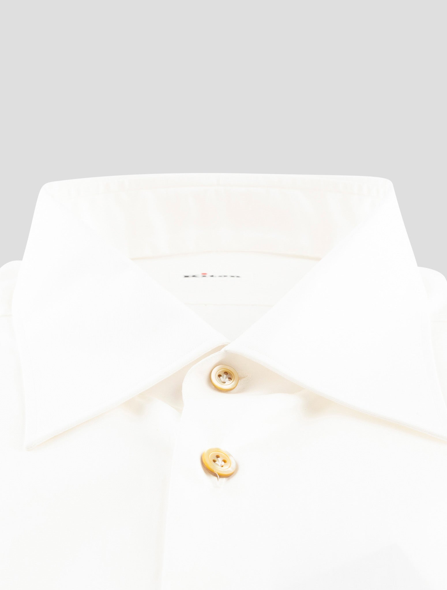 Kiton White Cotton Shirt
