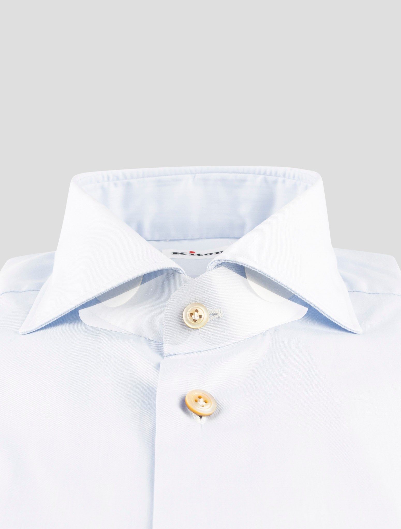 Kiton Light Blue Cotton Shirt