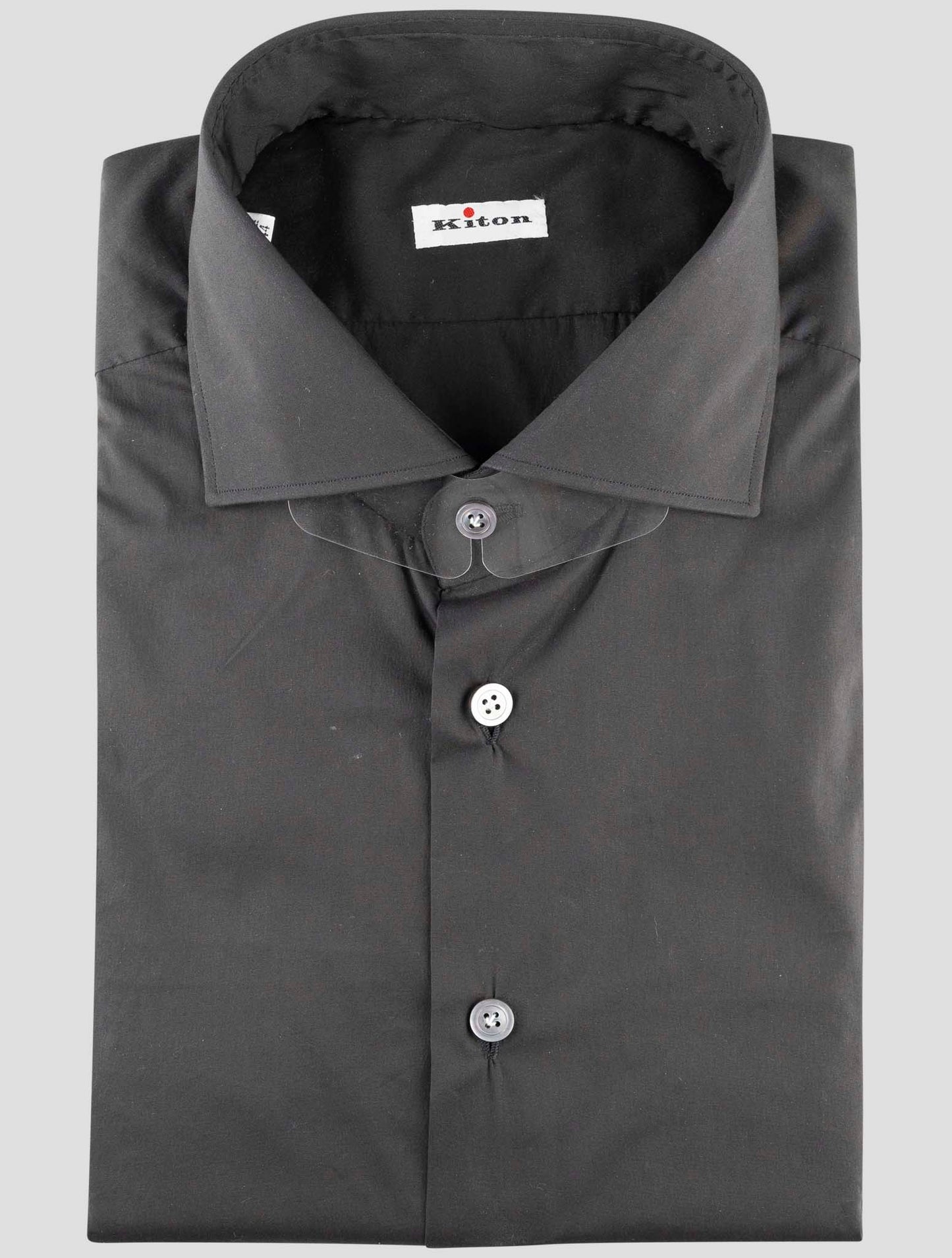 Kiton Black Cotton Pa Ea Shirt