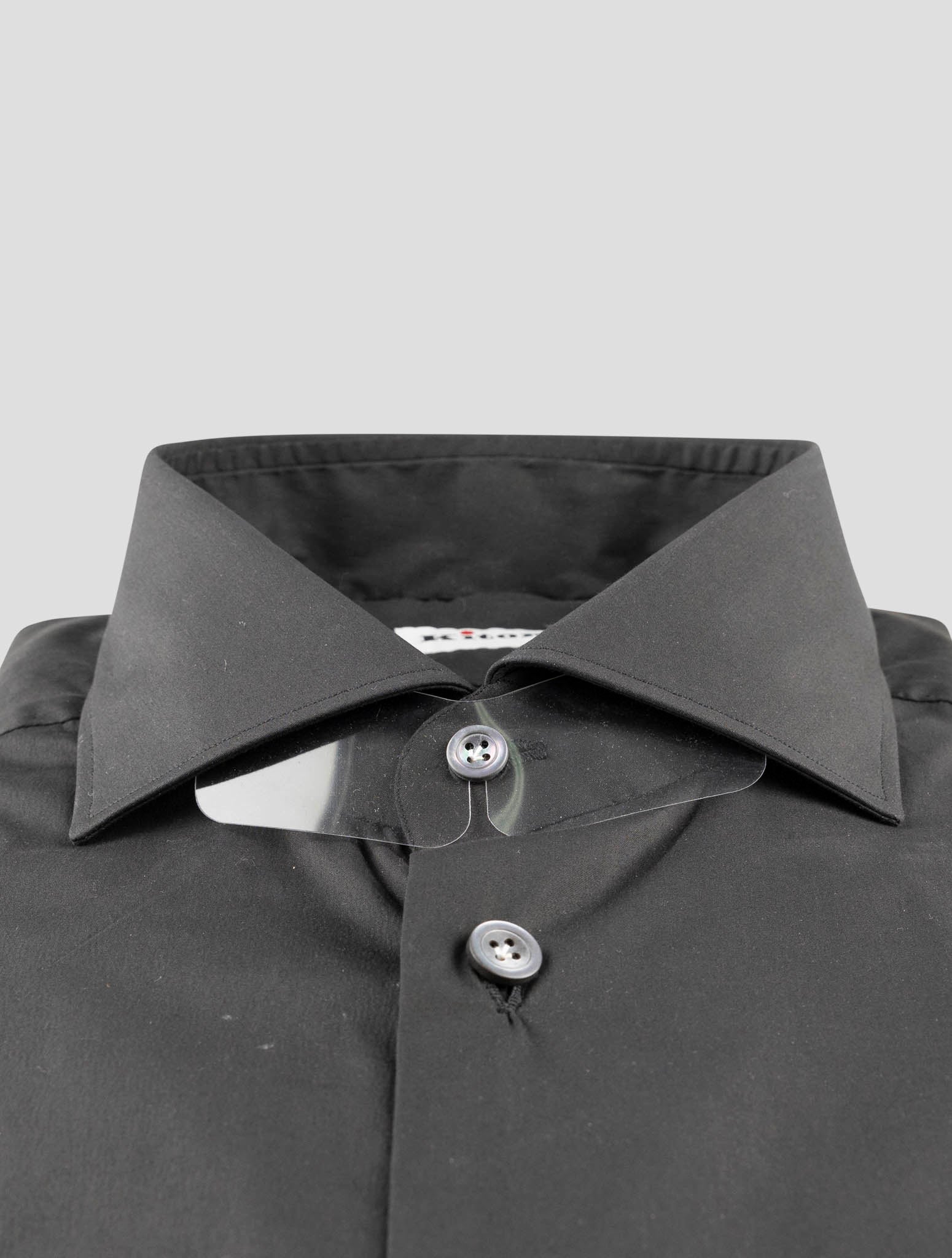 Kiton Black Cotton Pa Ea Shirt