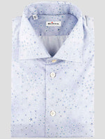 Kiton Blue Cotton Shirt