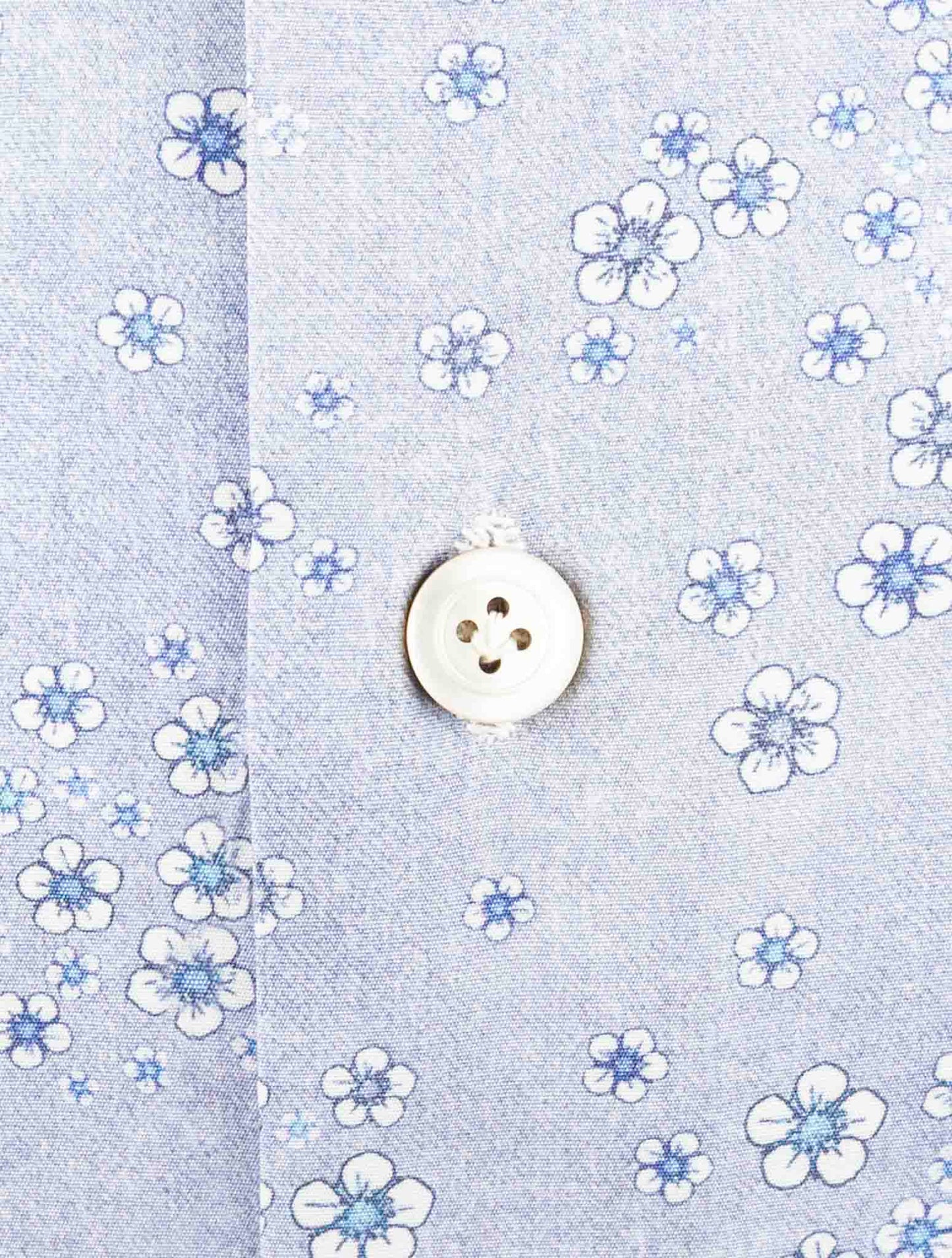 Kiton Blue Cotton Shirt