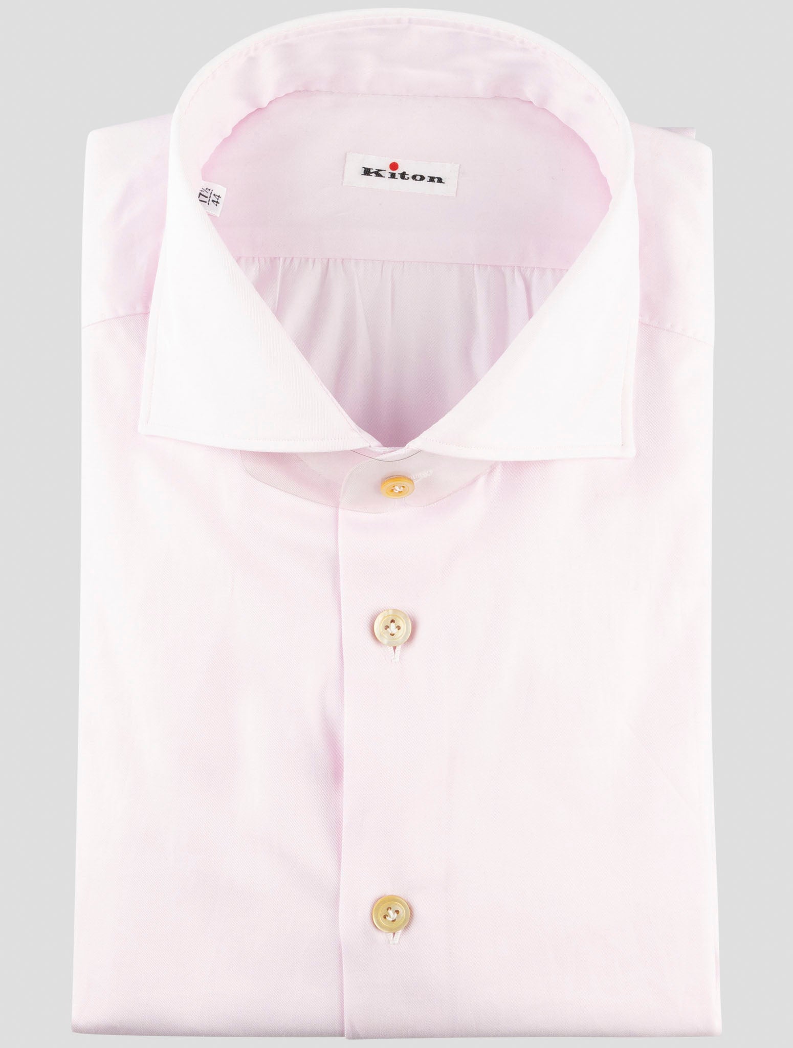 Kiton Pink Cotton Shirt