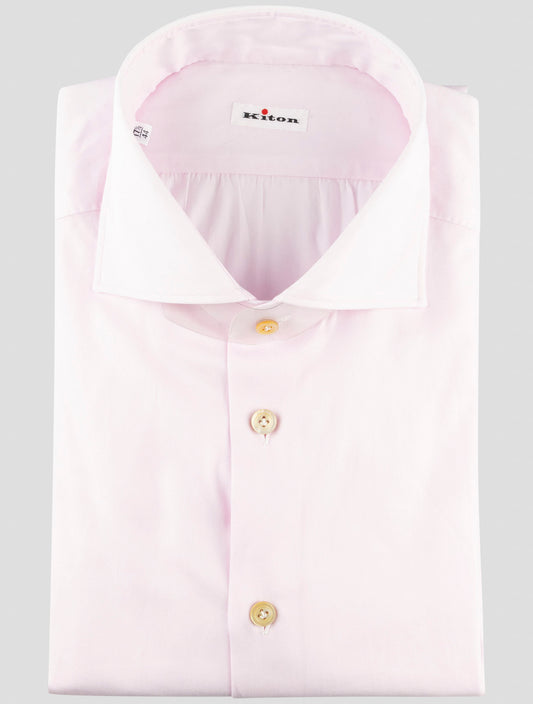 Kiton Pink Cotton Shirt