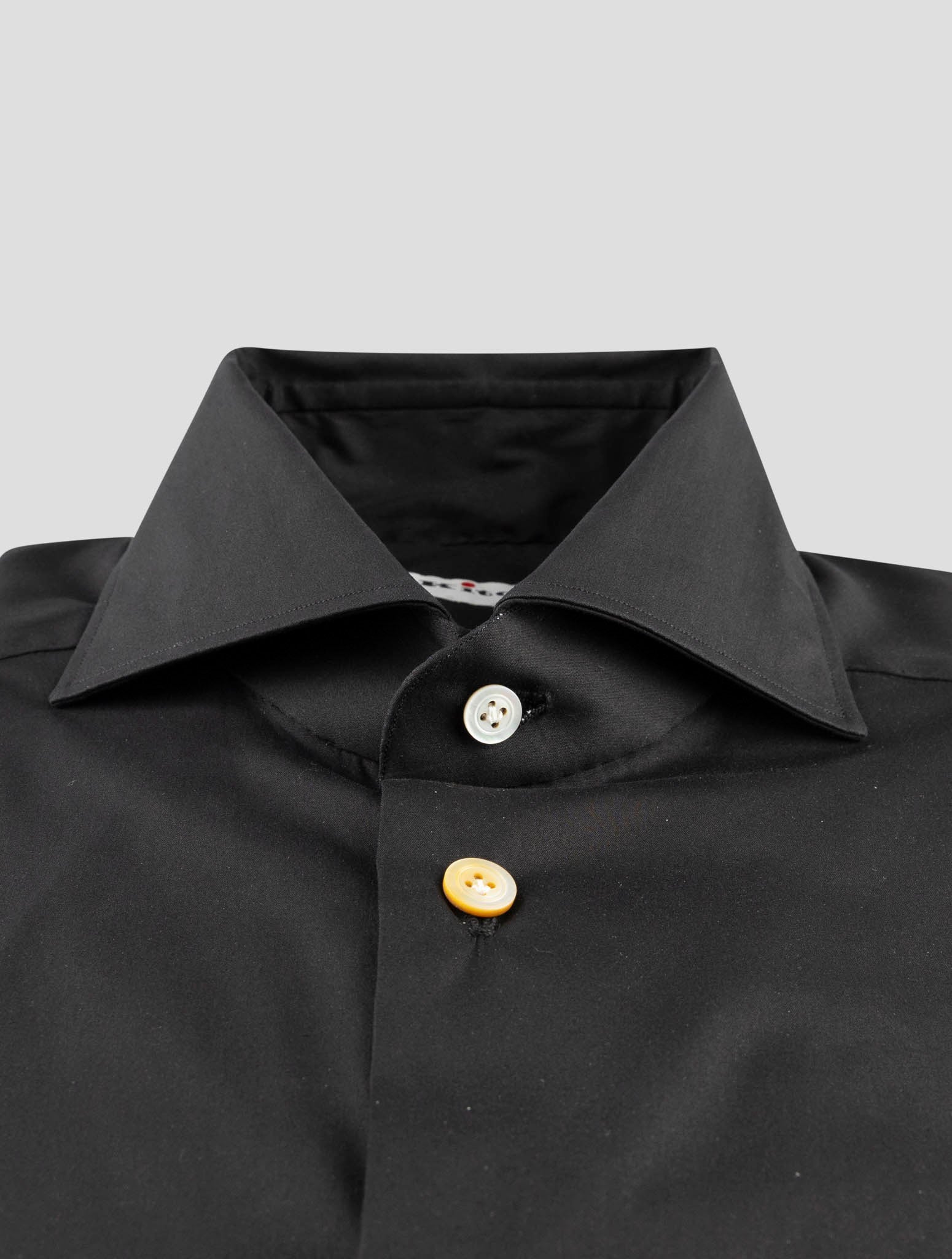 Kiton Black Cotton Pa Ea Shirt