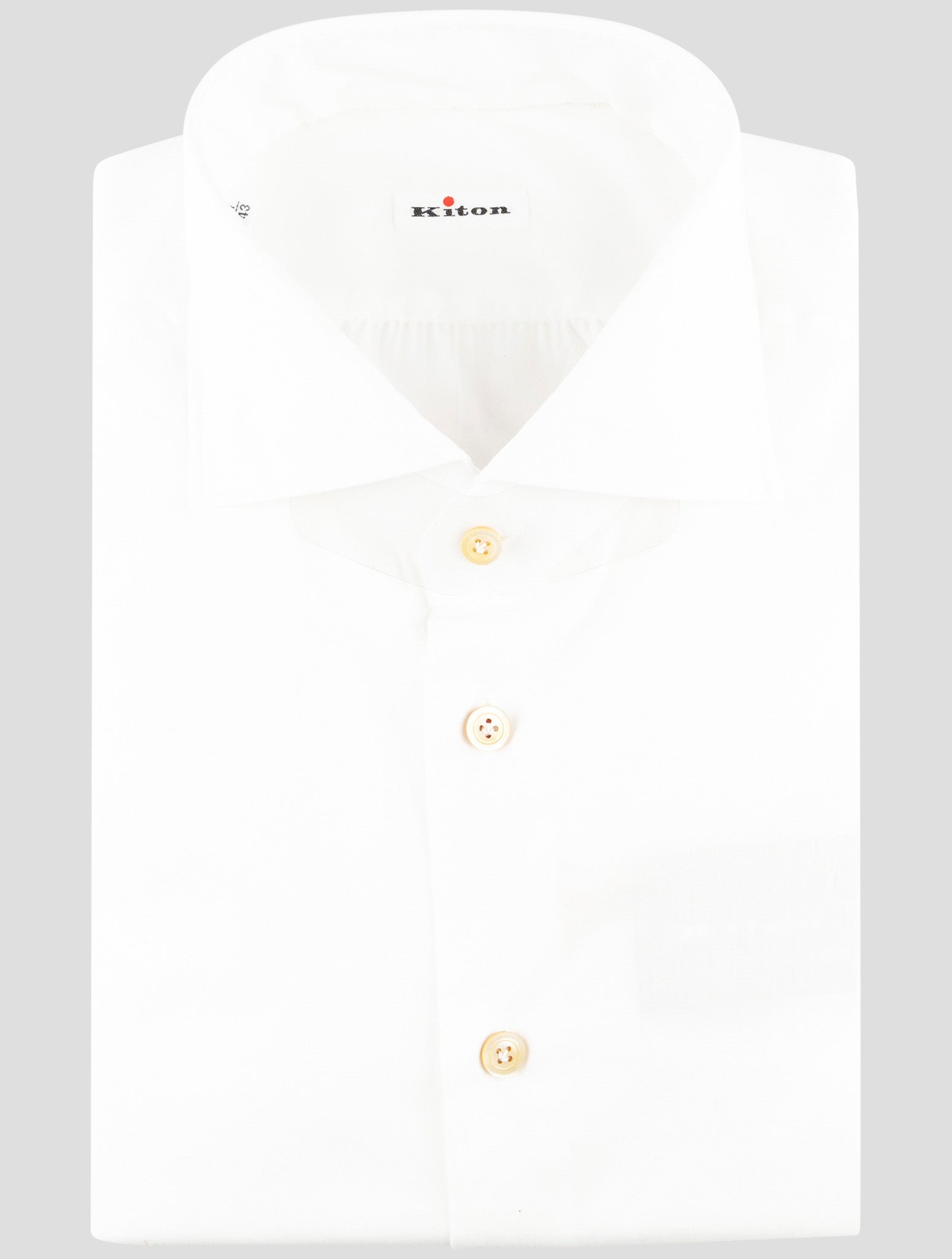 Kiton White Cotton Shirt