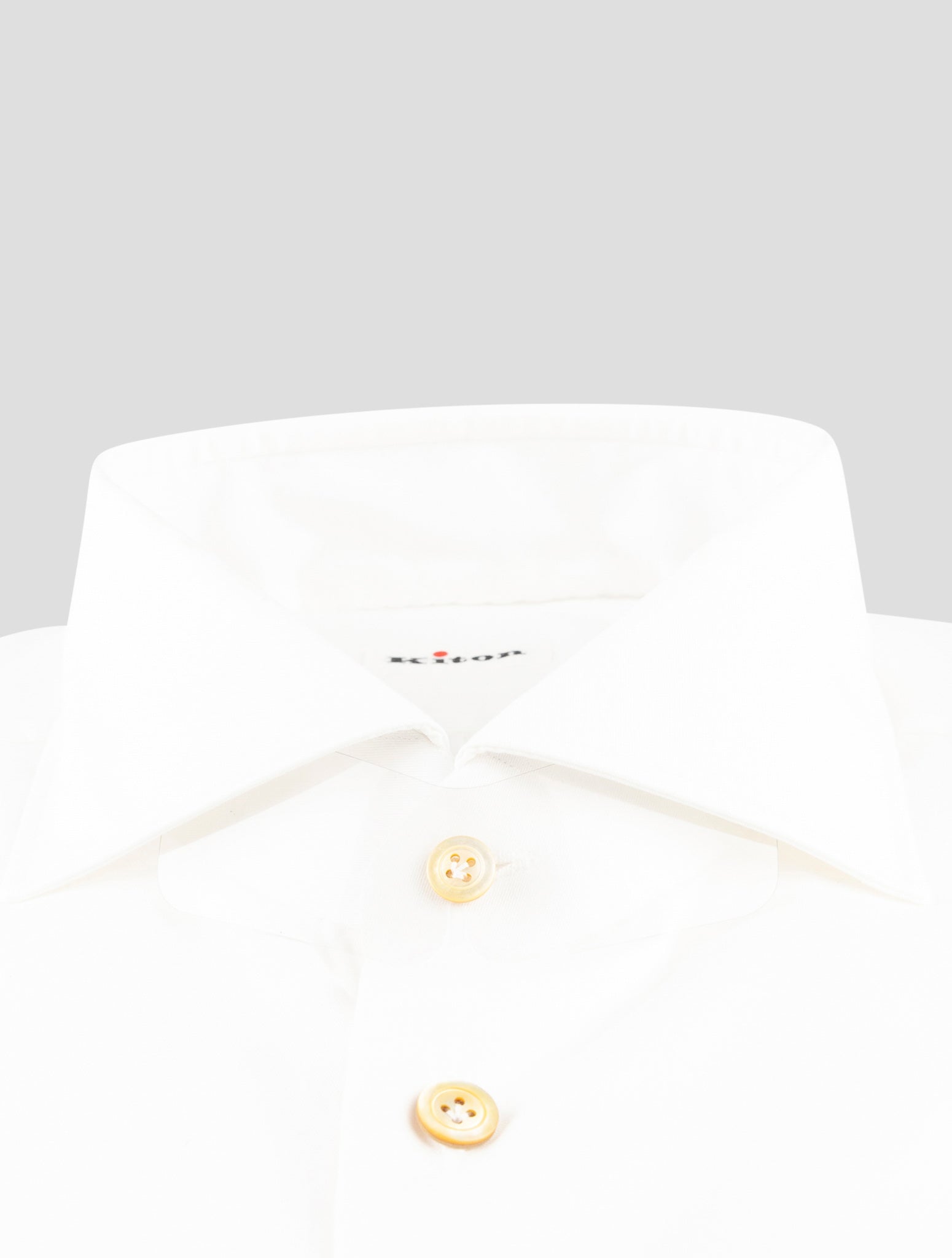 Kiton White Cotton Shirt