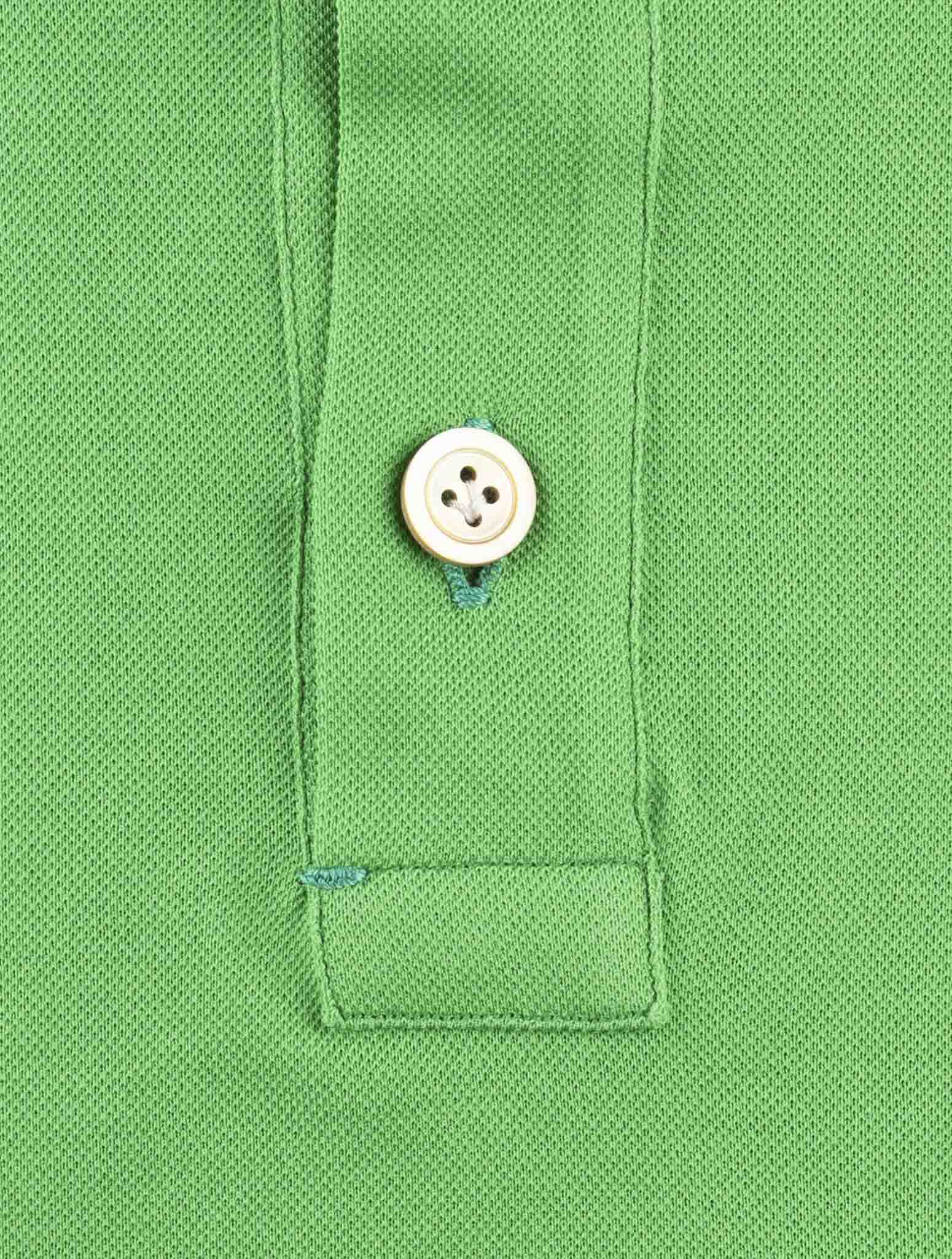 Kiton Green Cotton Polo