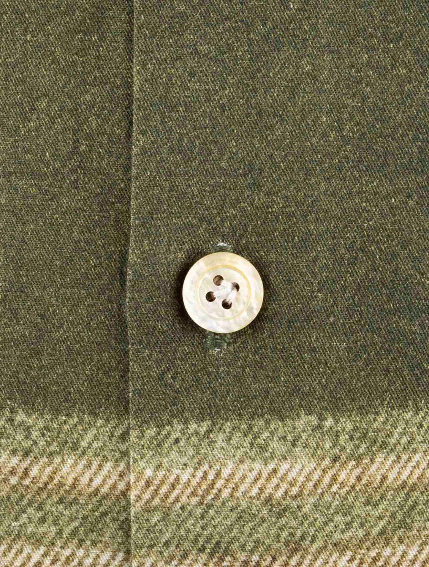 Kiton Green Cotton Shirt