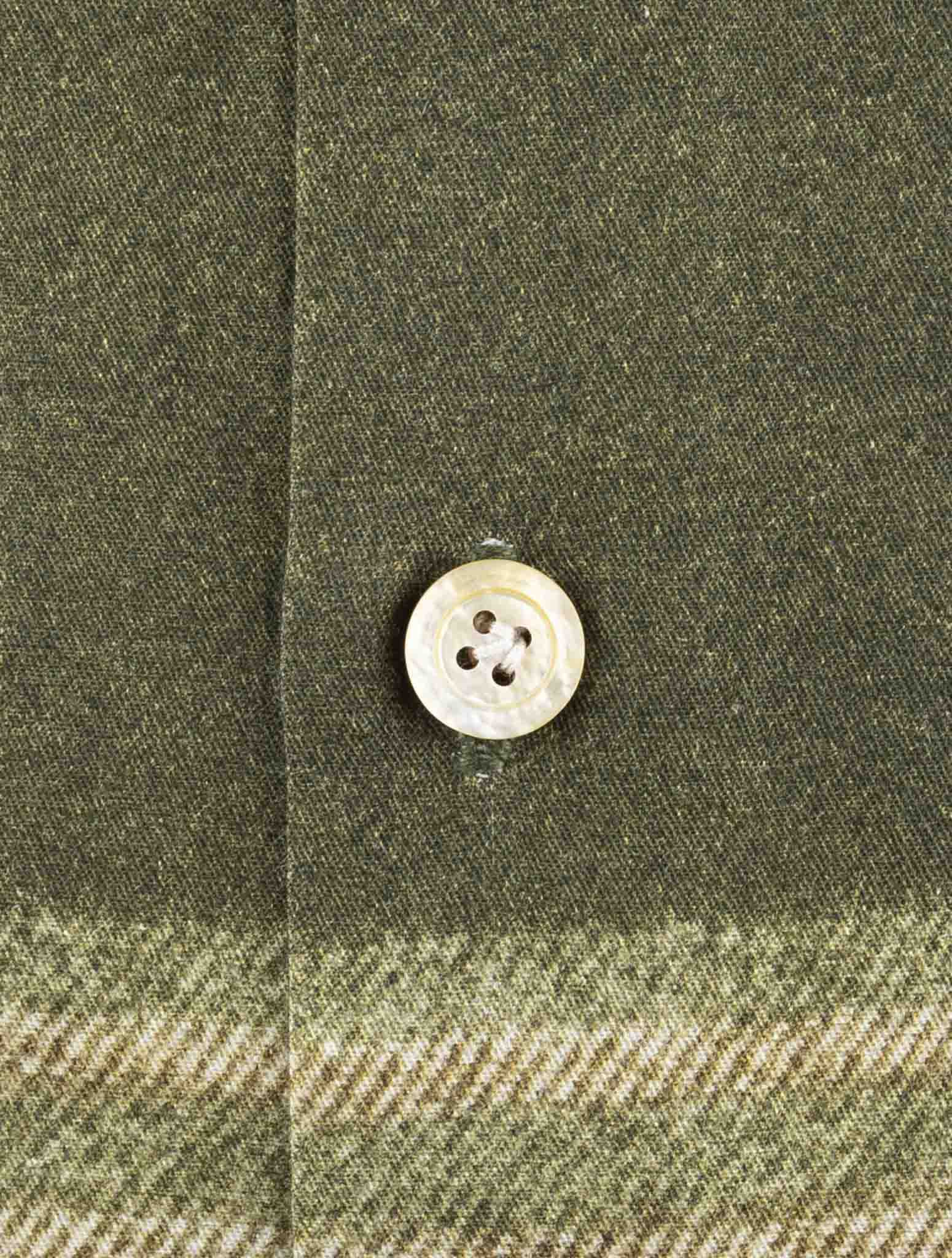 Kiton Green Cotton Shirt