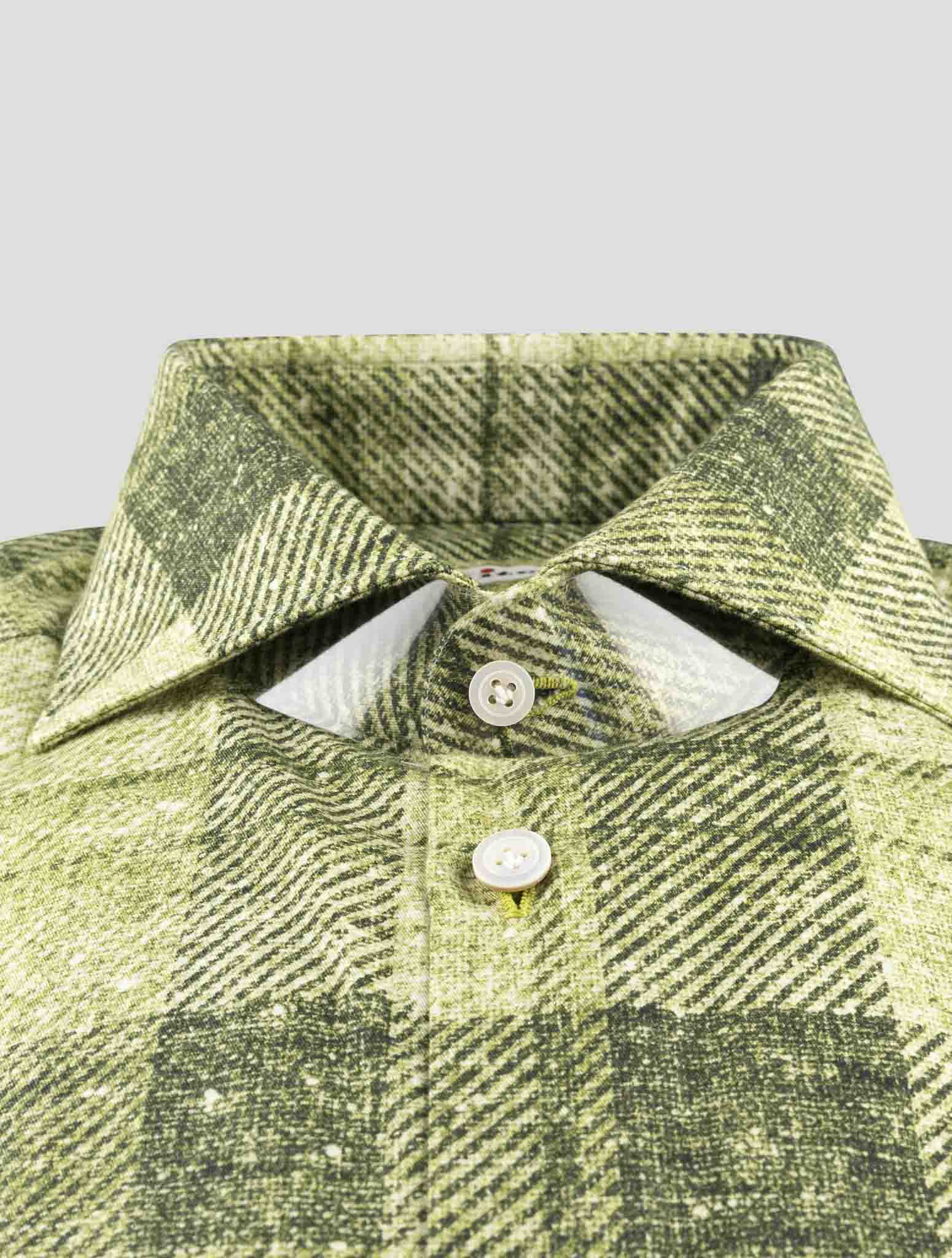 Kiton Green Cotton Shirt