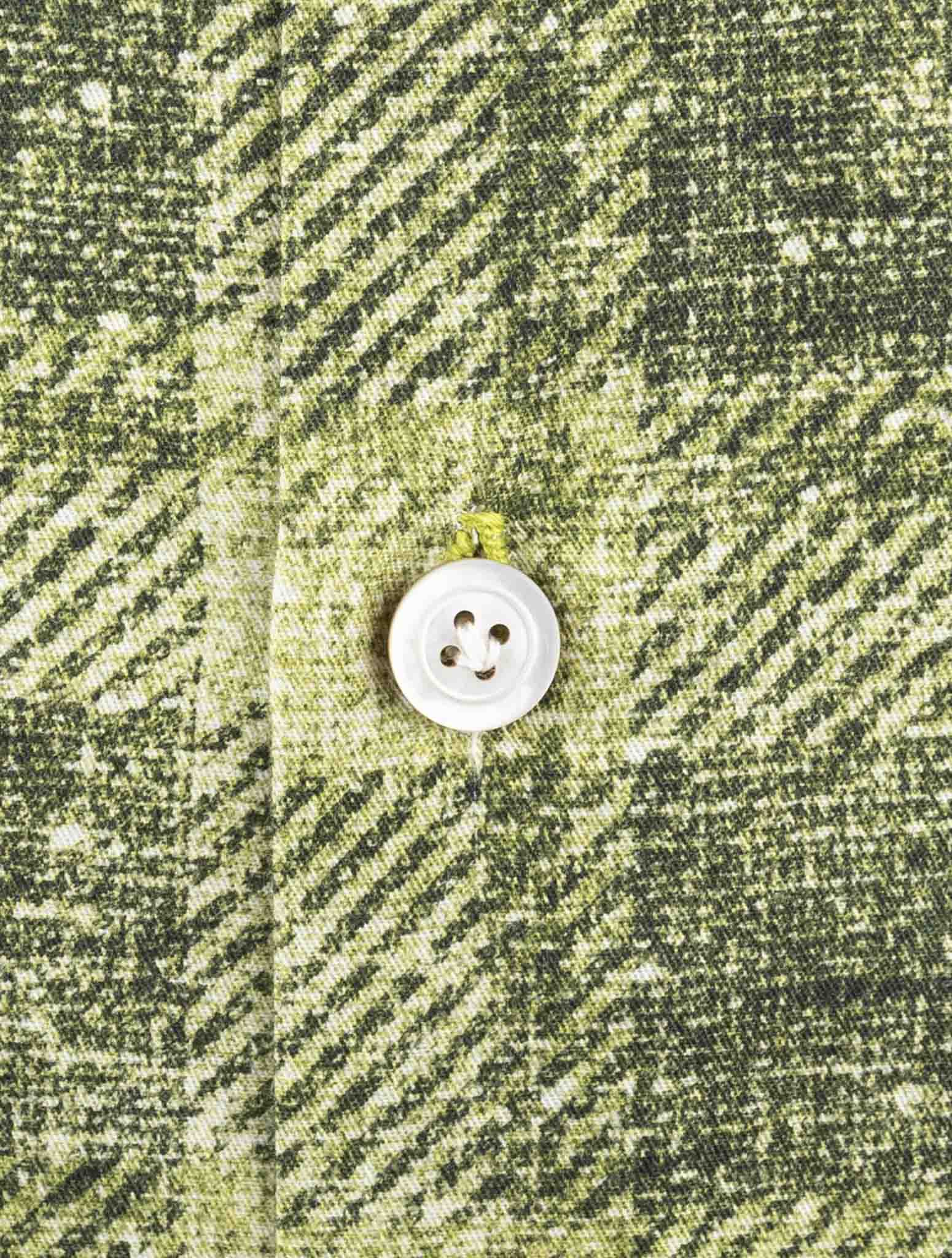 Kiton Green Cotton Shirt