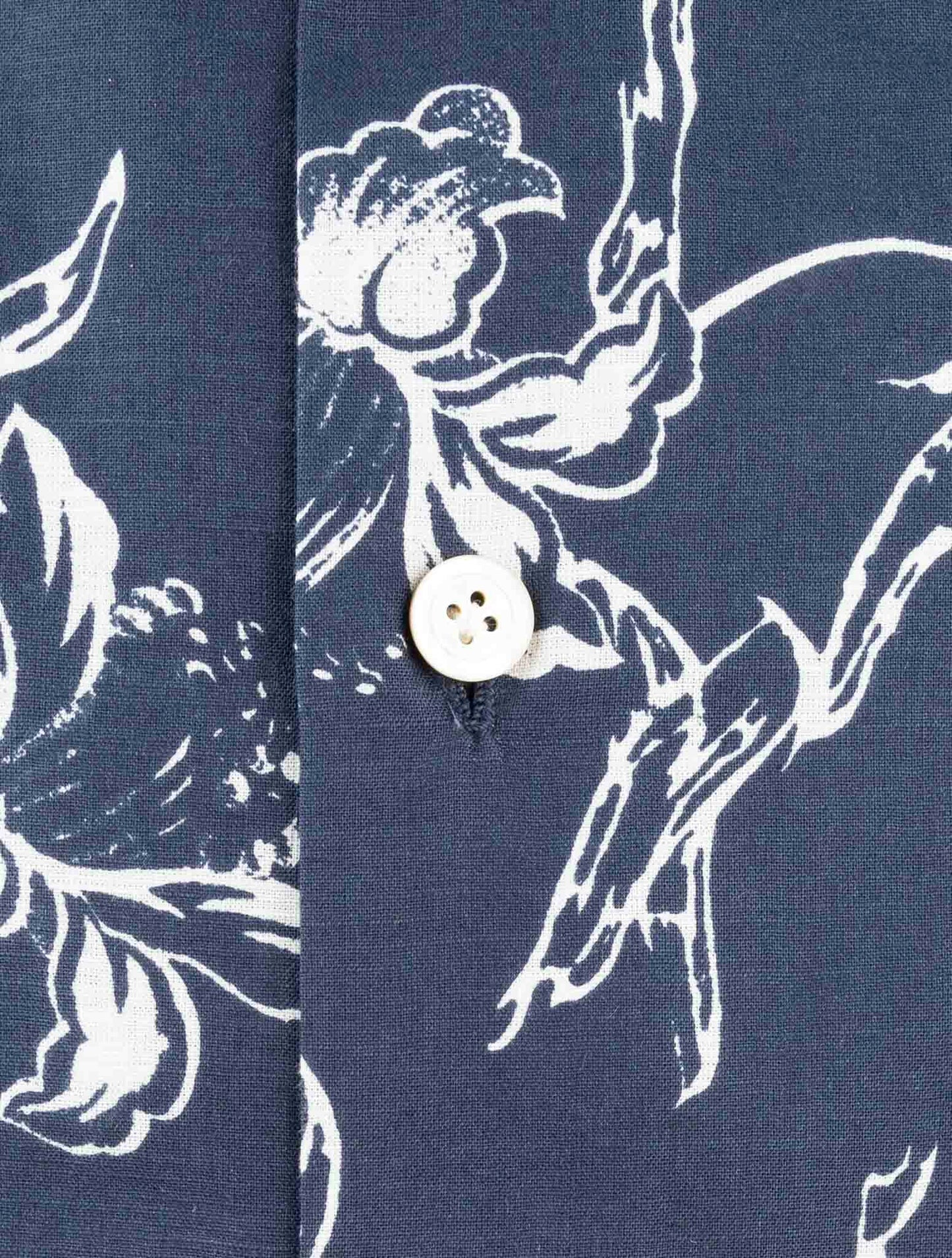 Kiton Blue Cotton Shirt