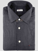 Kiton Blue Cotton Shirt