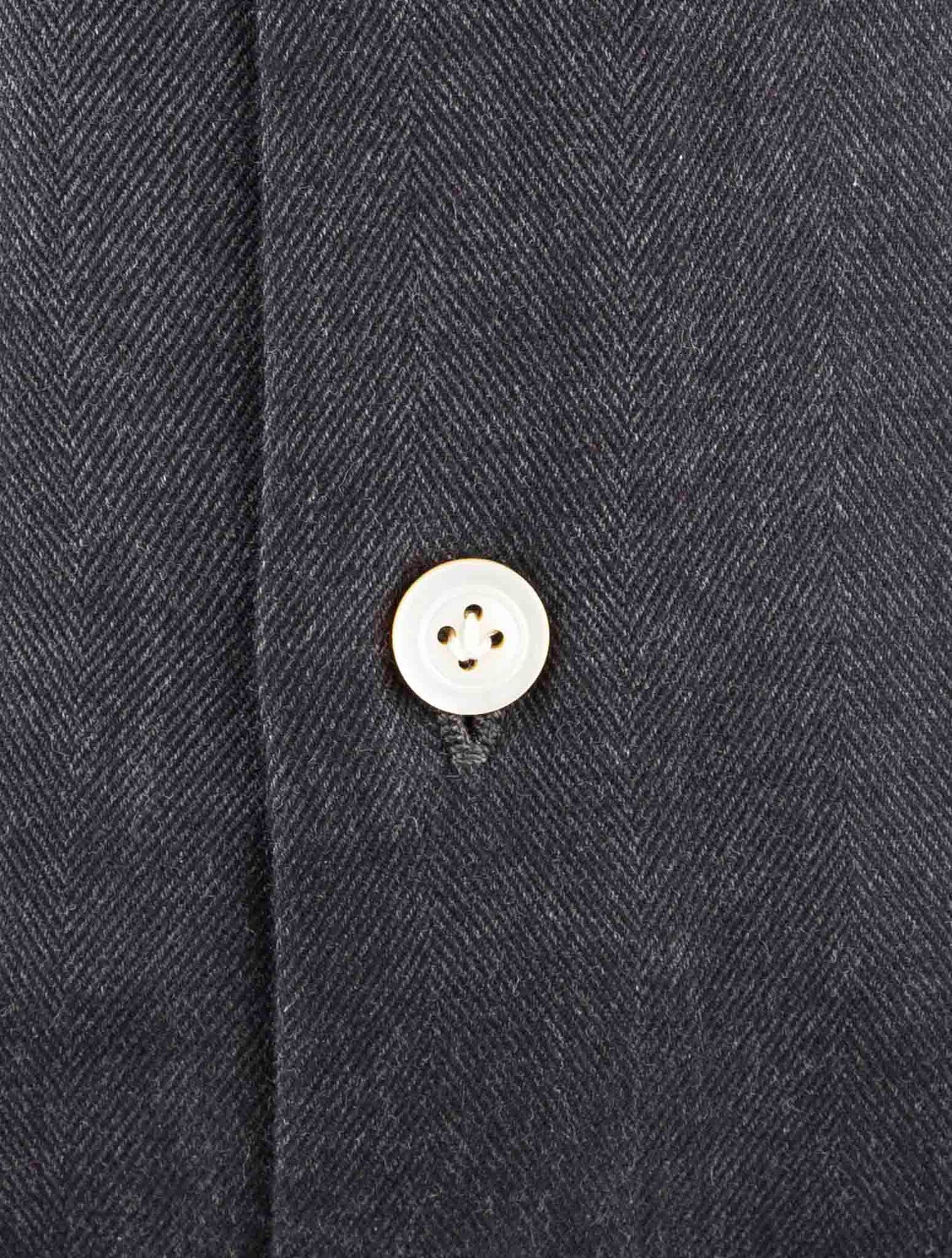Kiton Blue Cotton Shirt