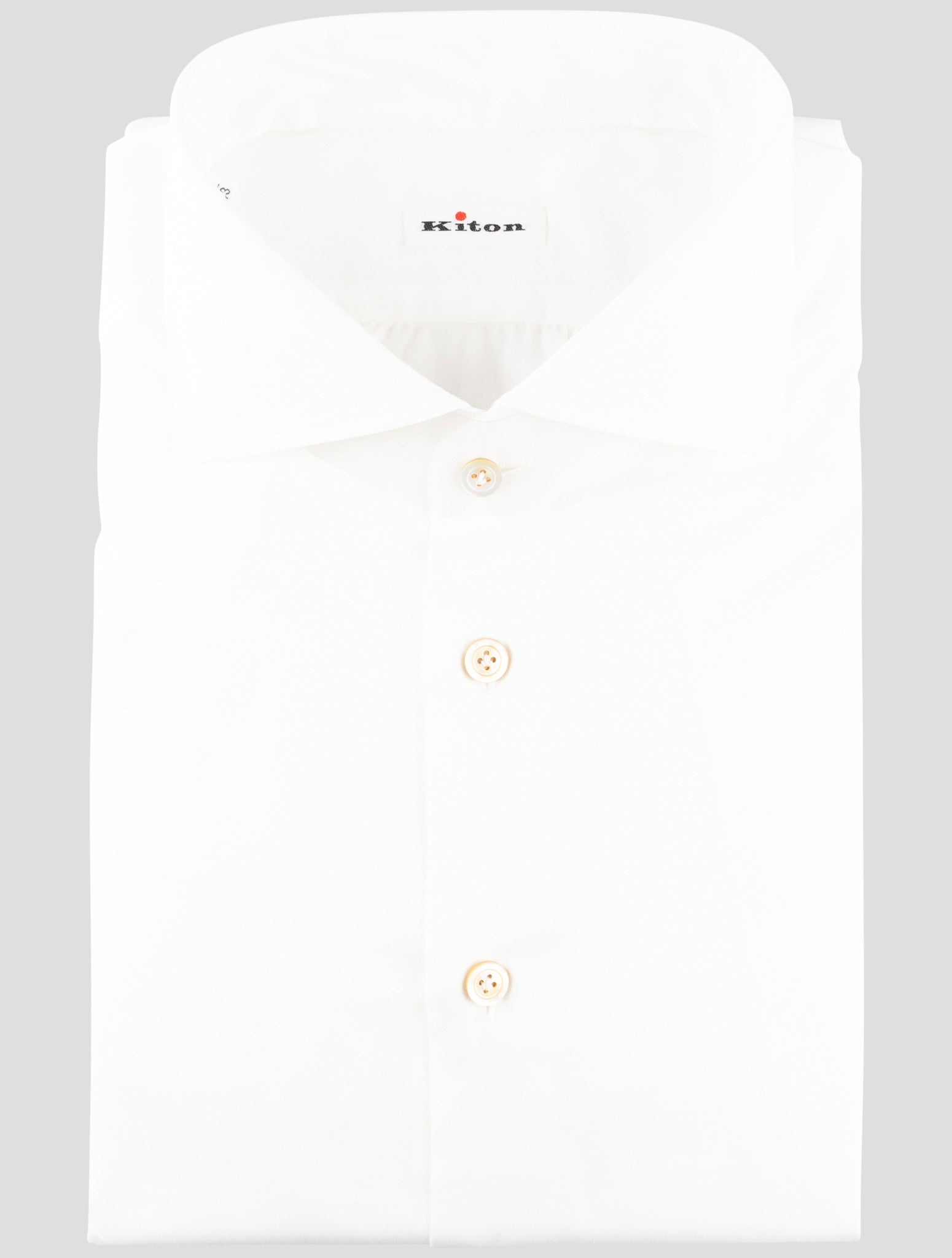 Kiton White Cotton Shirt