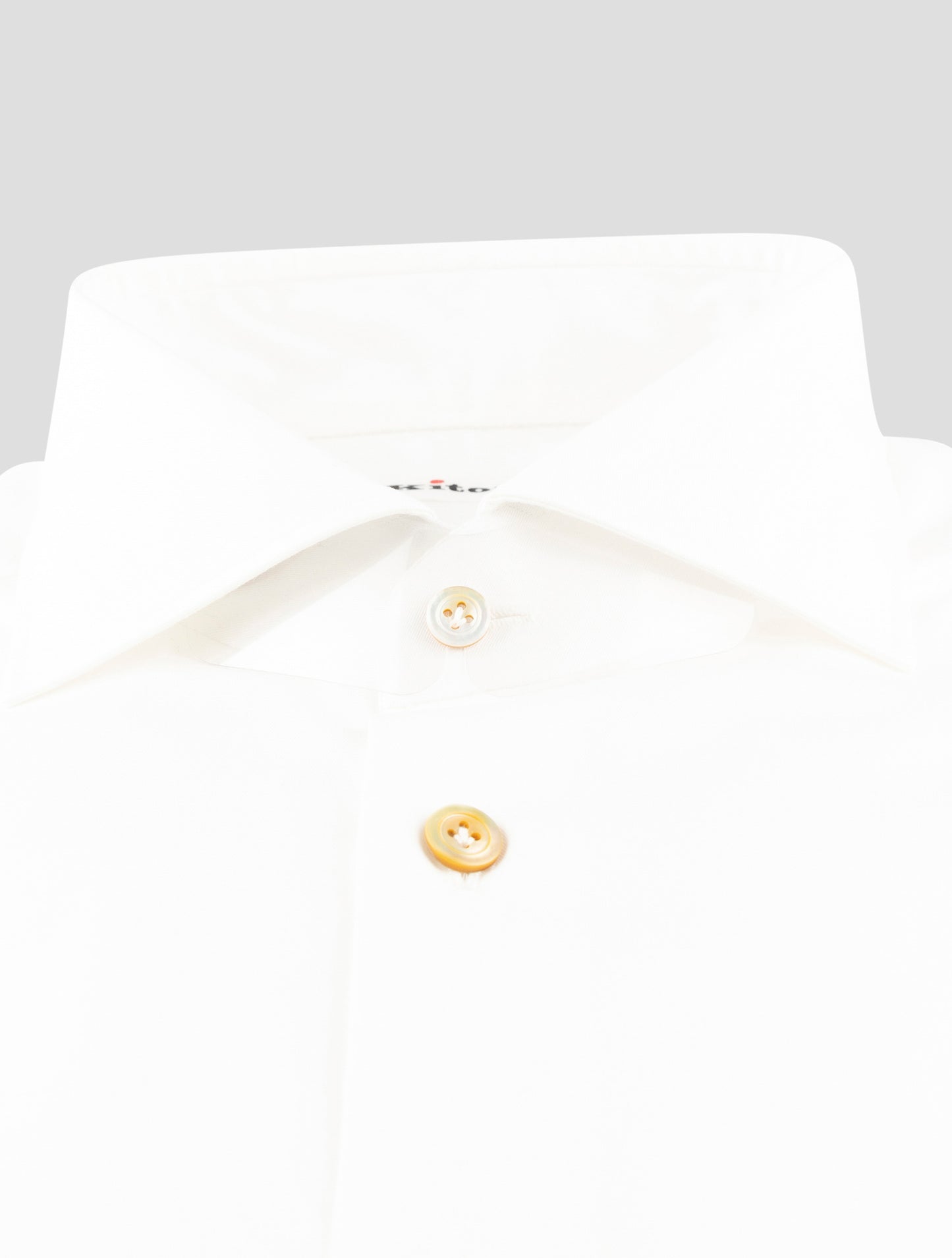 Kiton White Cotton Shirt