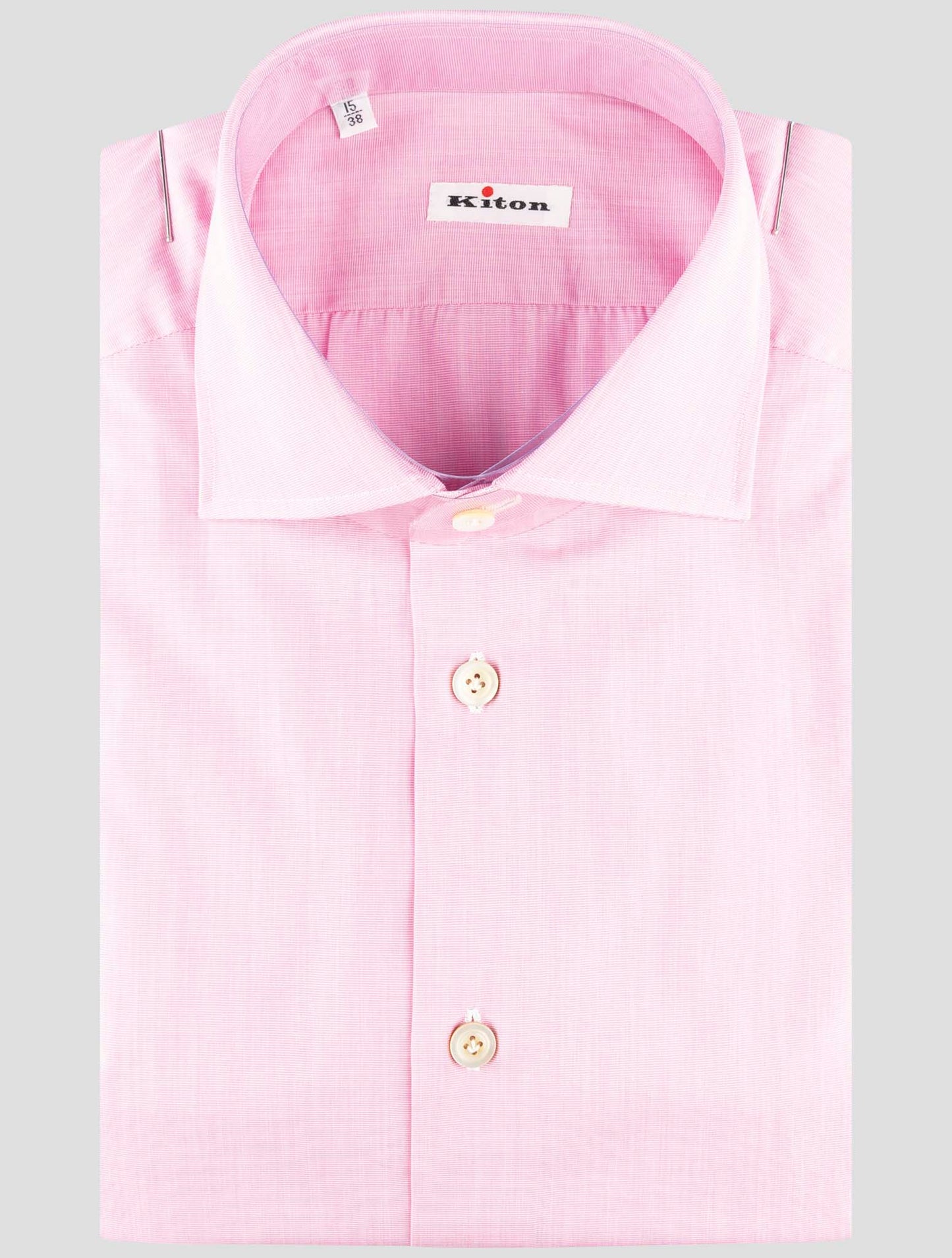 Kiton Pink Cotton Shirt