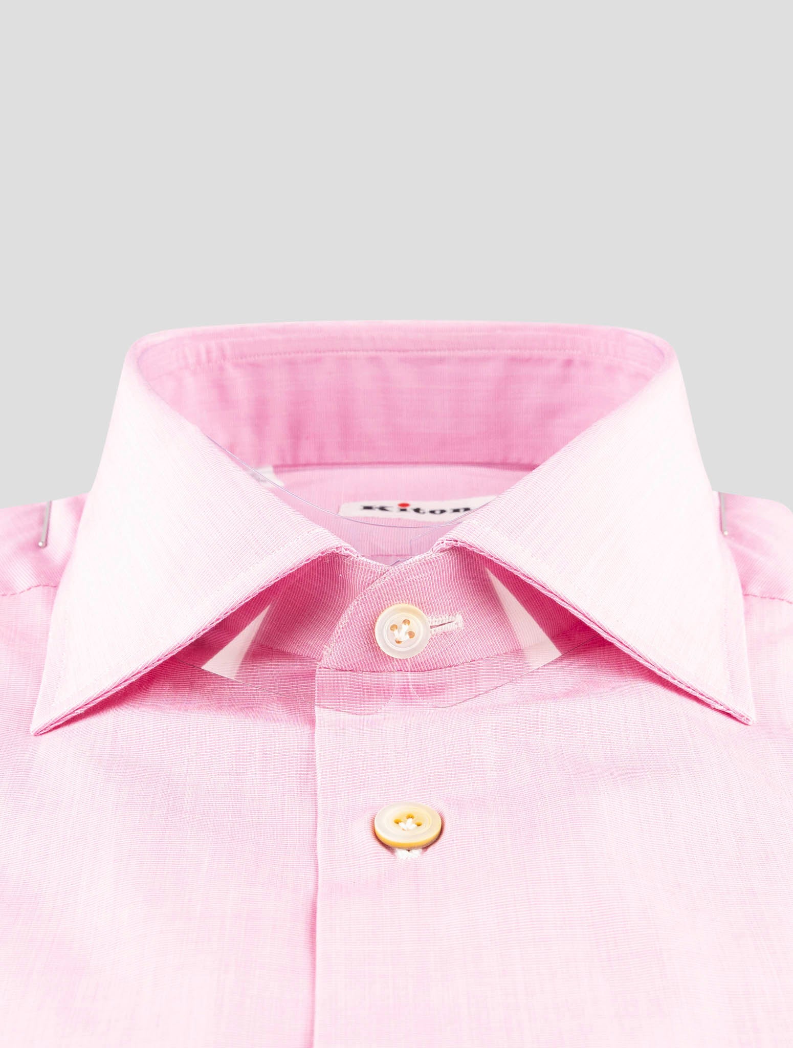 Kiton Pink Cotton Shirt