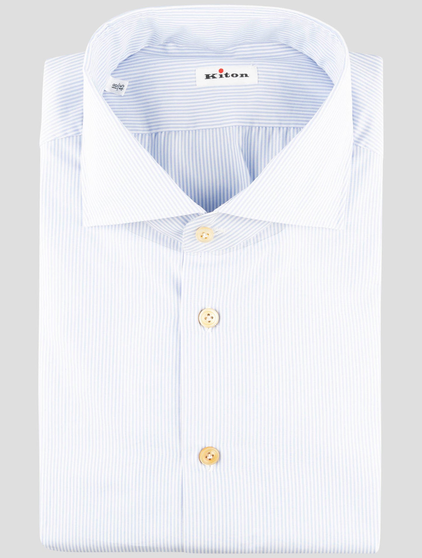 Kiton Light Blue Cotton Shirt