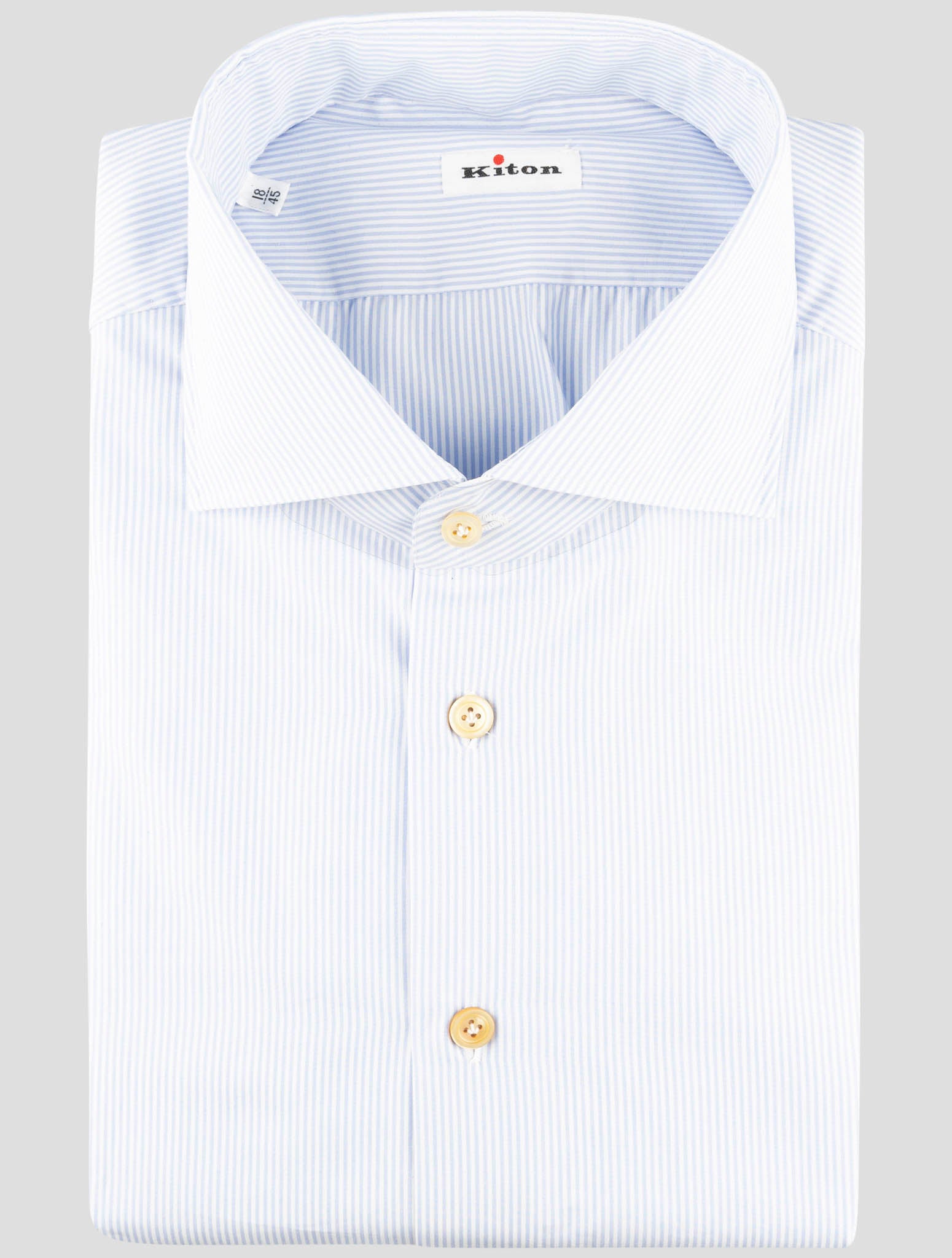 Kiton Light Blue Cotton Shirt