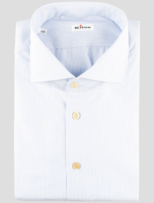 Kiton Light Blue Cotton Shirt