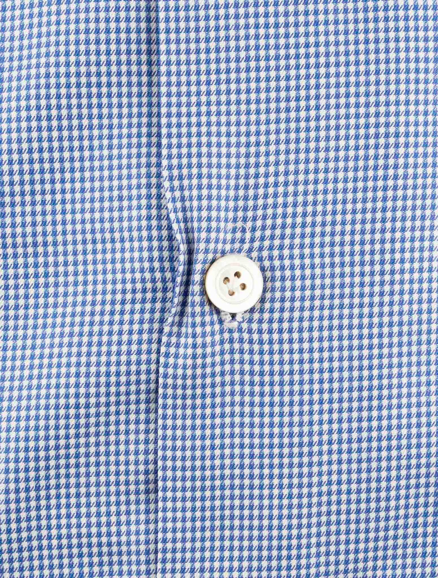 Kiton Blue Cotton Shirt