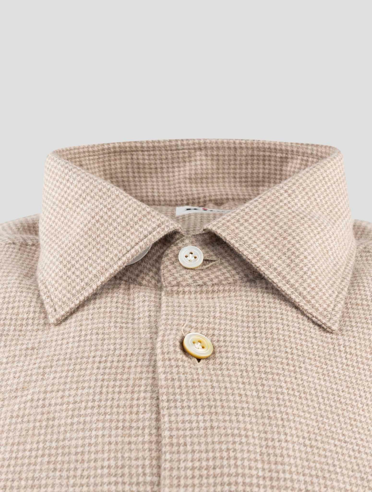 Kiton Brown Cotton Shirt