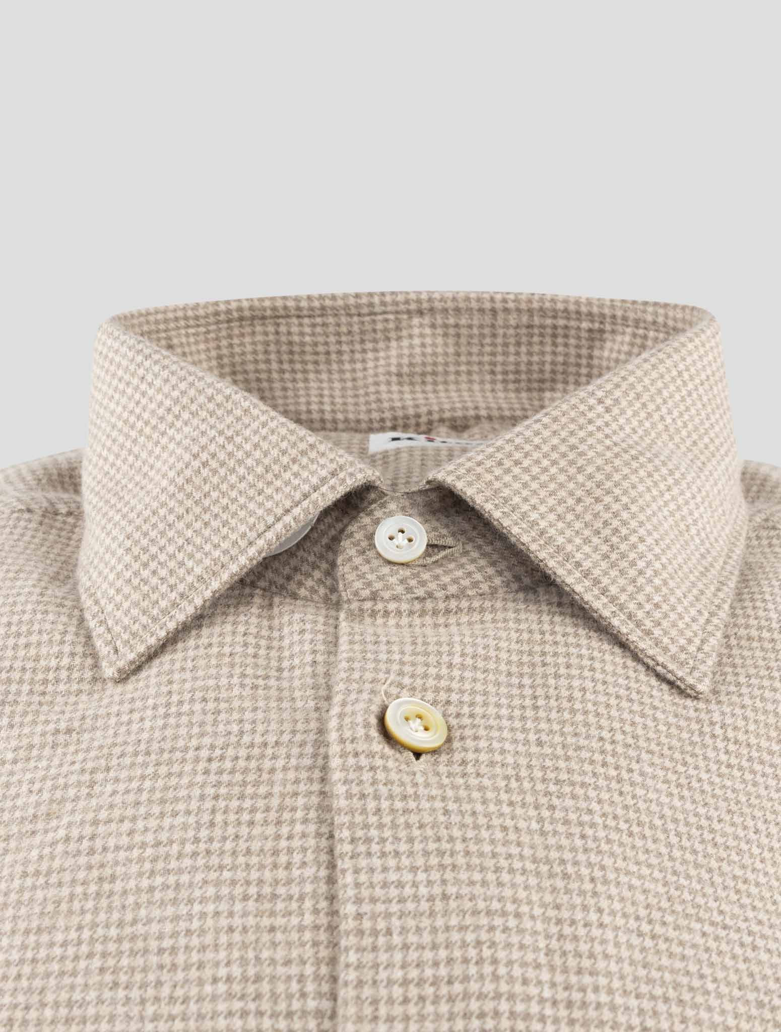 Kiton Brown Cotton Shirt