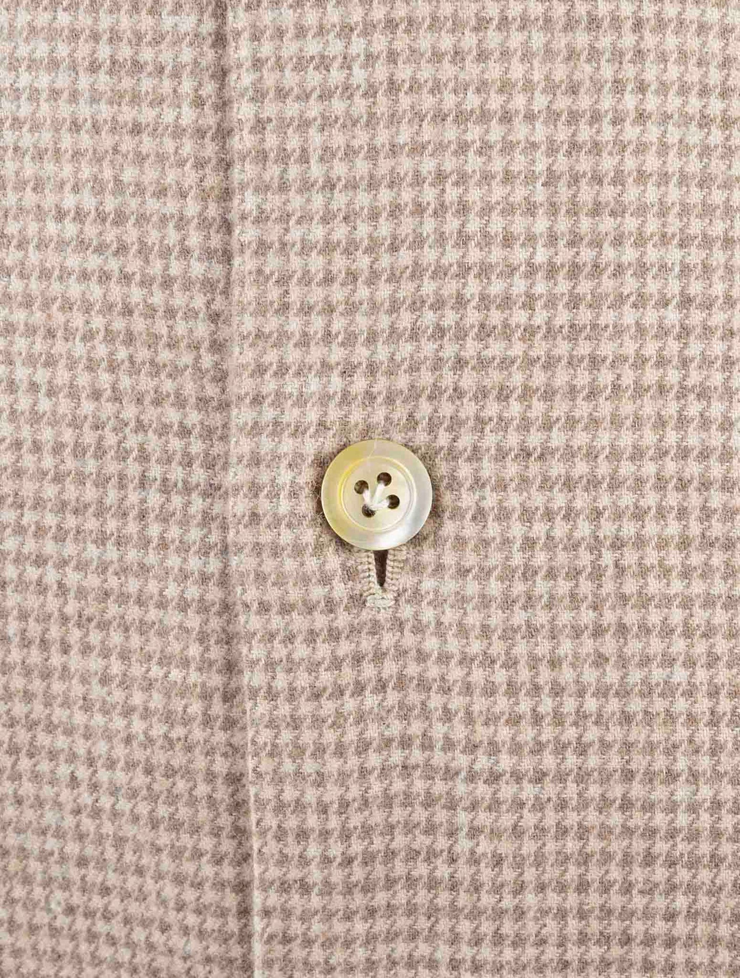 Kiton Brown Cotton Shirt