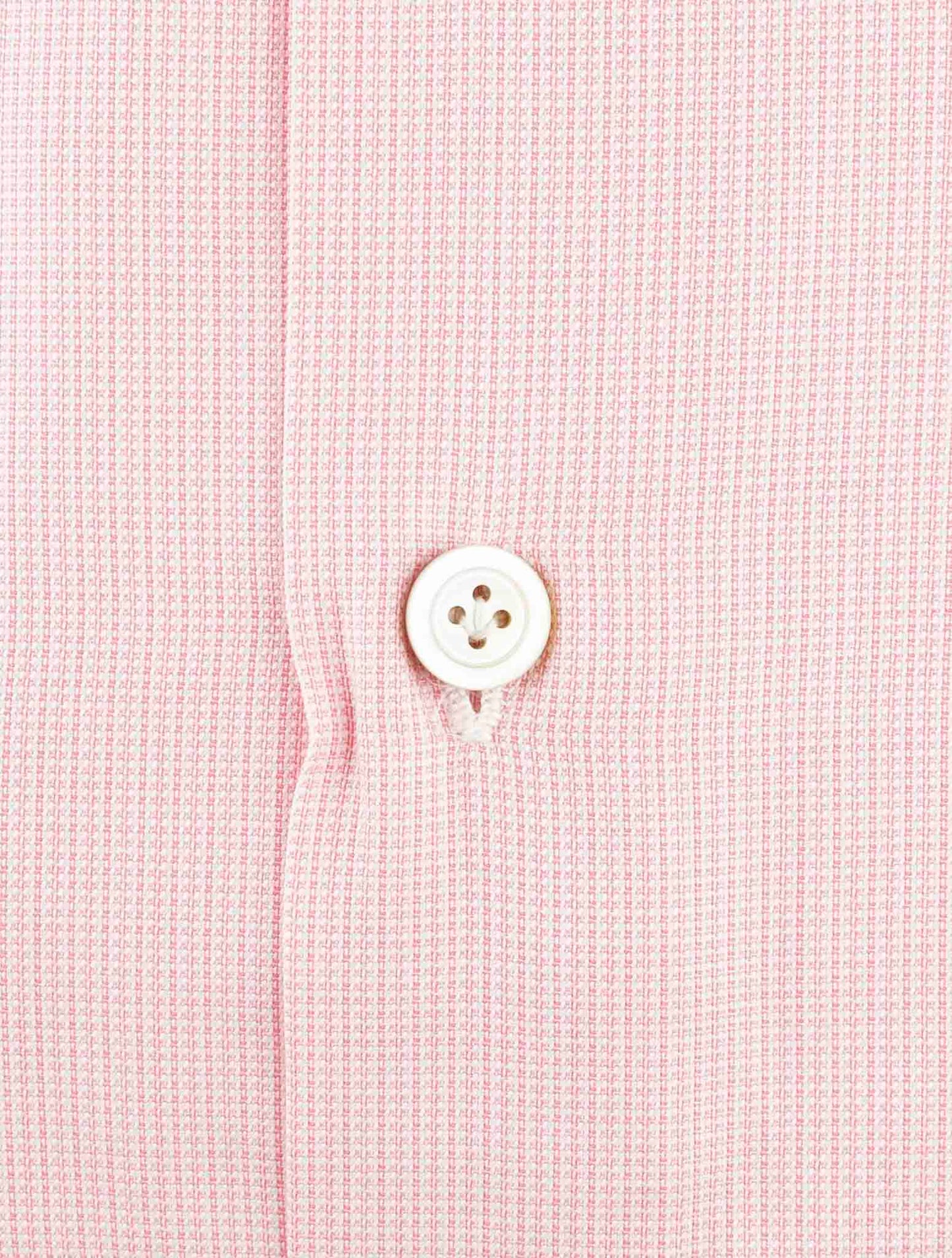 Kiton Pink White Cotton Shirt