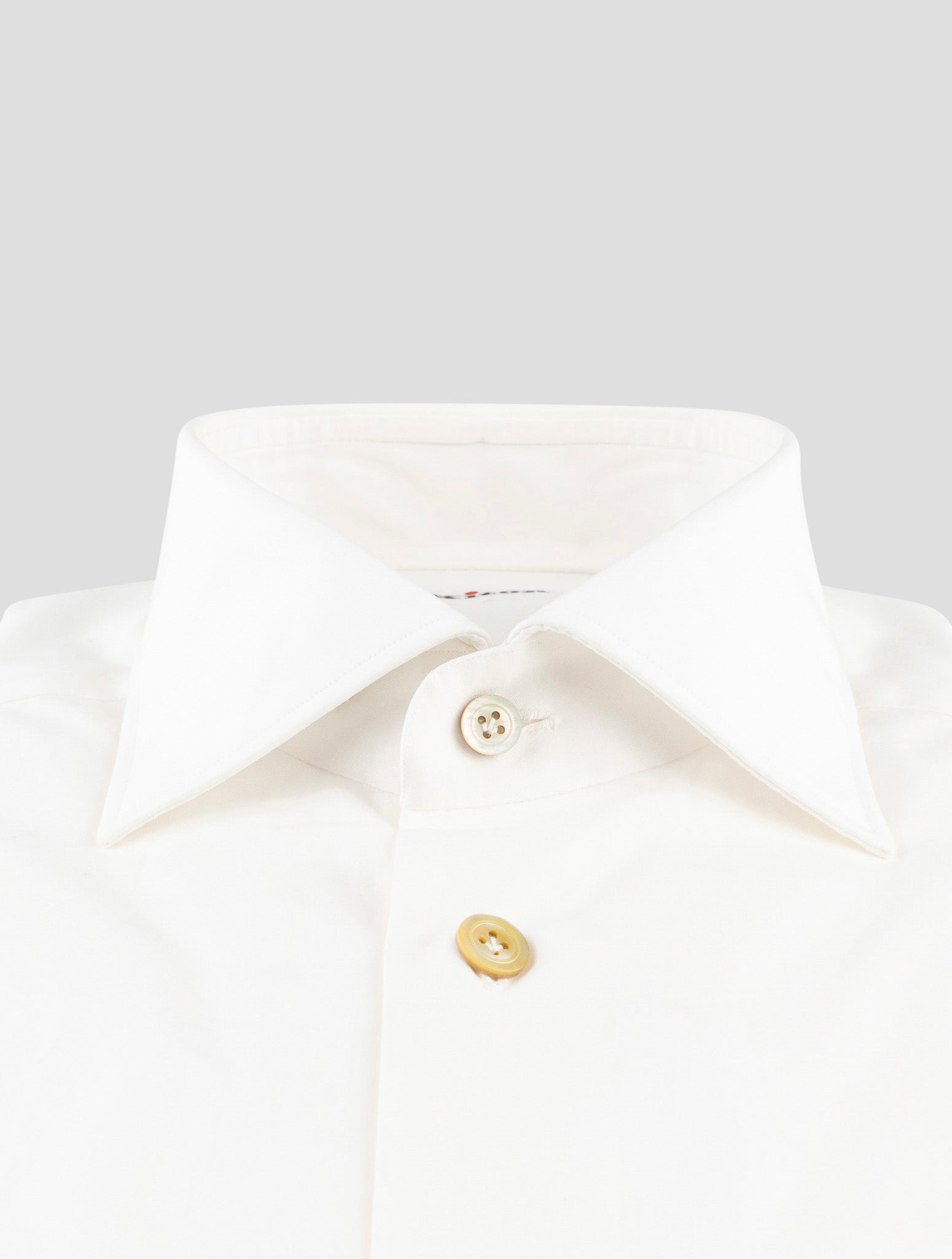 Kiton White Cotton Shirt