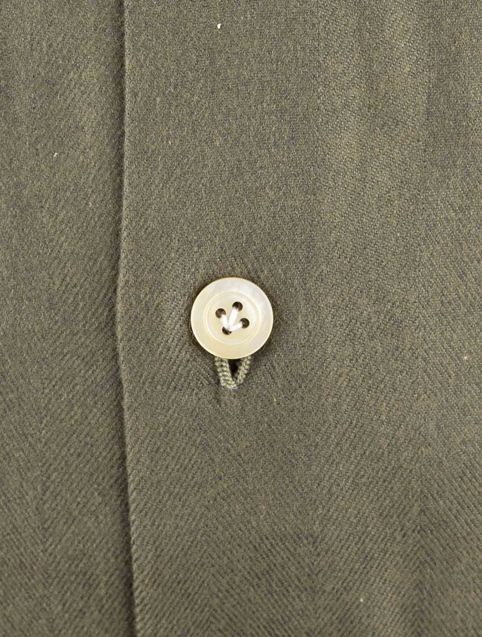 Kiton Green Cotton Shirt
