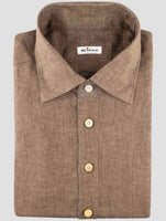 Kiton Green Linen Shirt