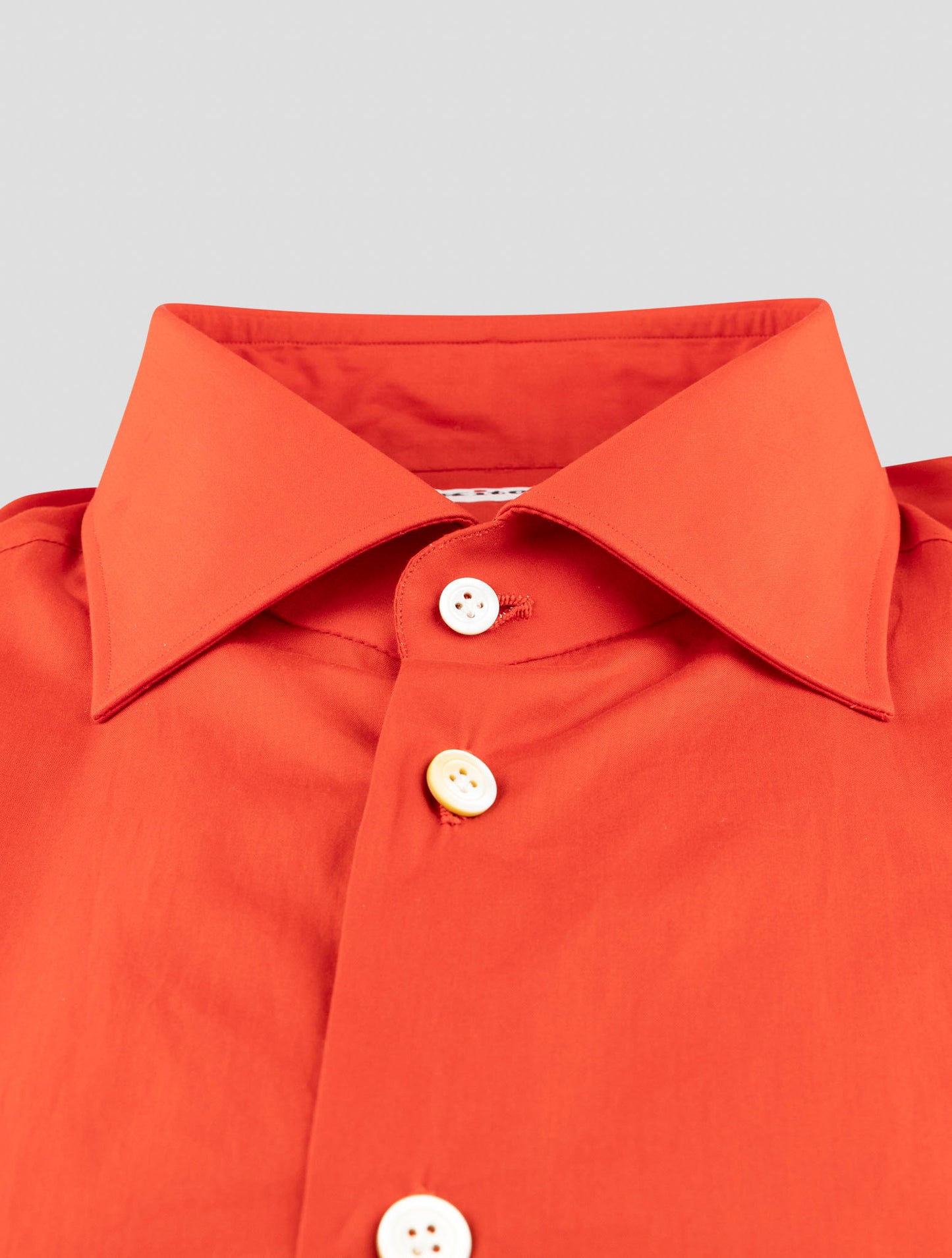 Kiton Red Cotton Shirt