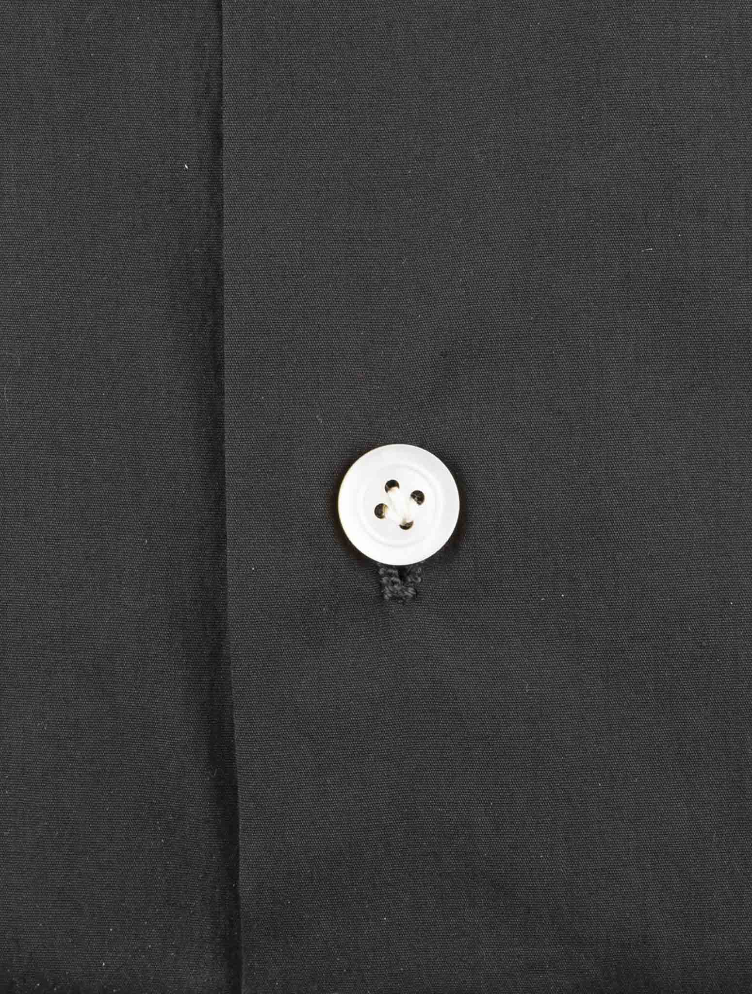 Kiton Black Cotton Shirt