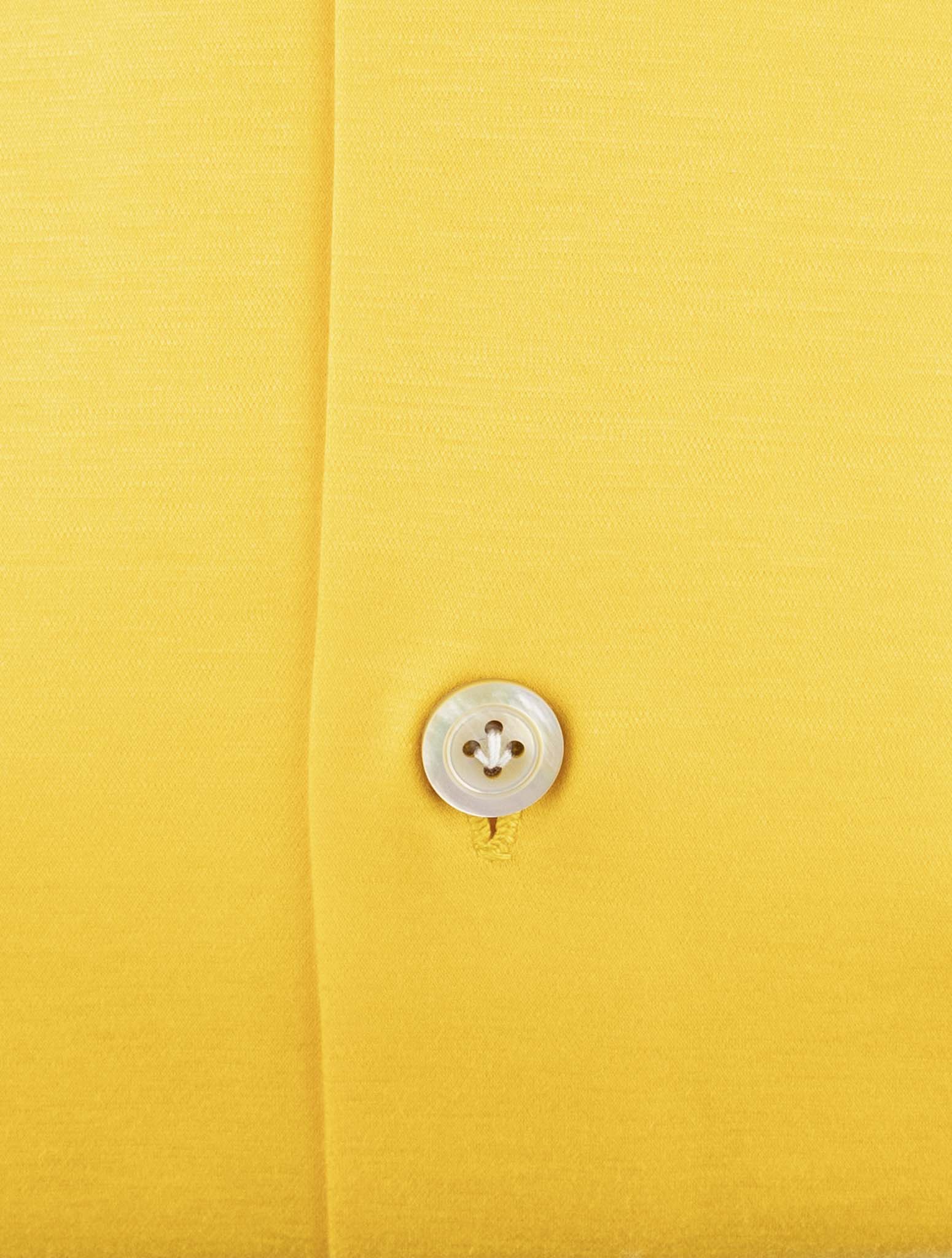 Kiton Yellow Cotton Shirt
