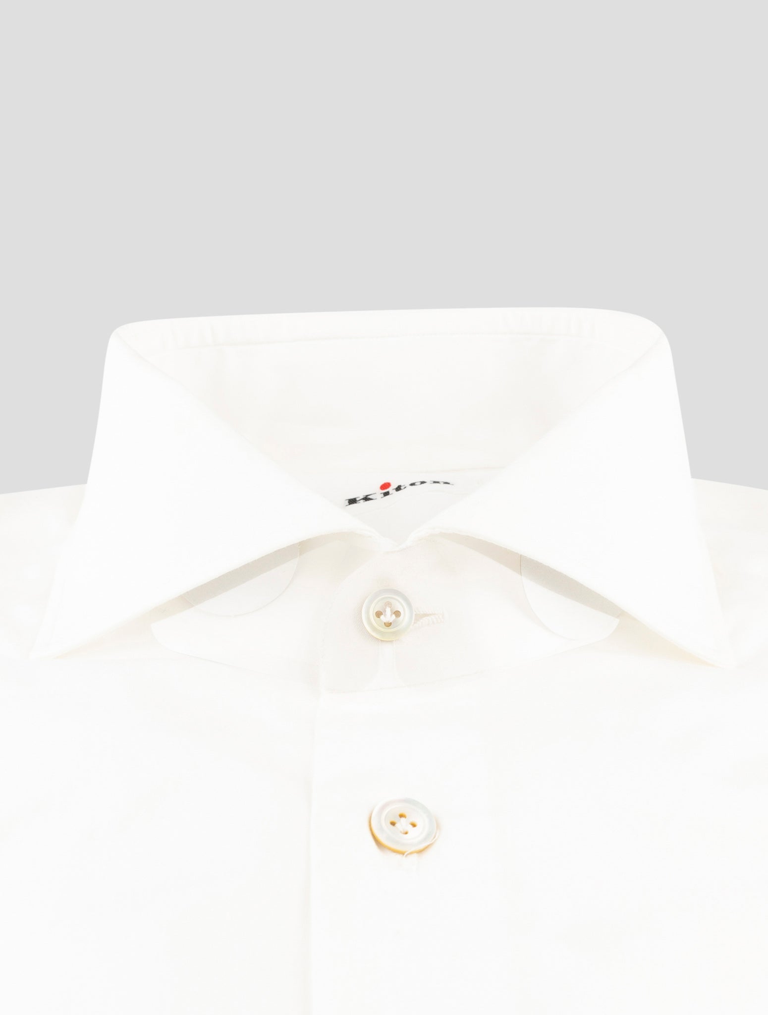 Kiton White Cotton Shirt
