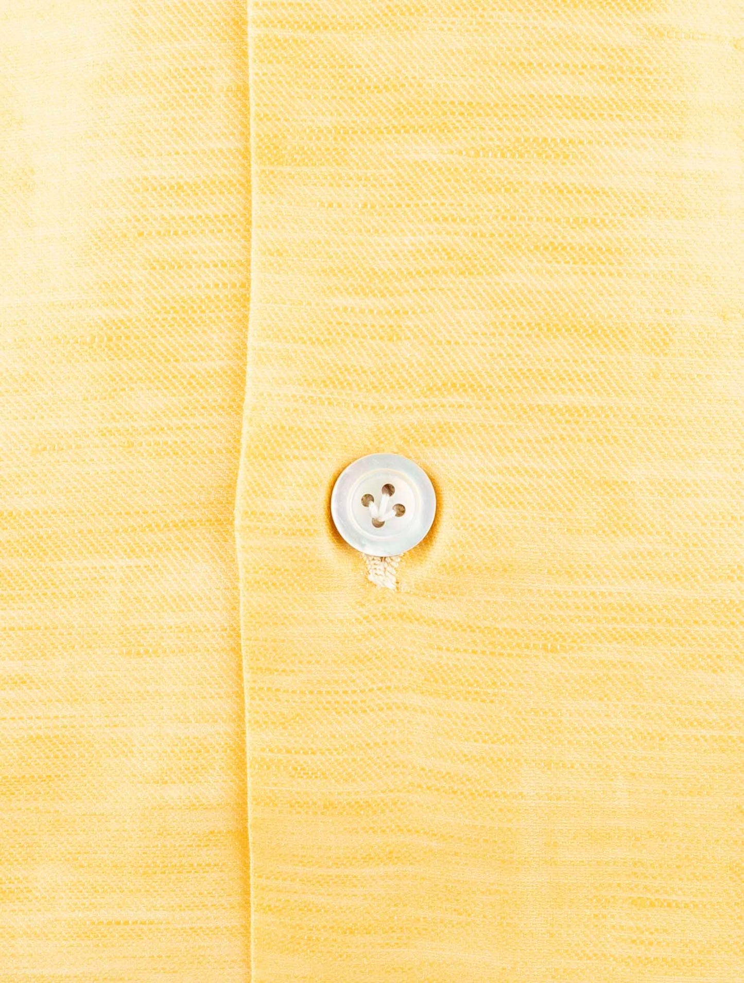 Kiton Yellow Cotton Linen Shirt