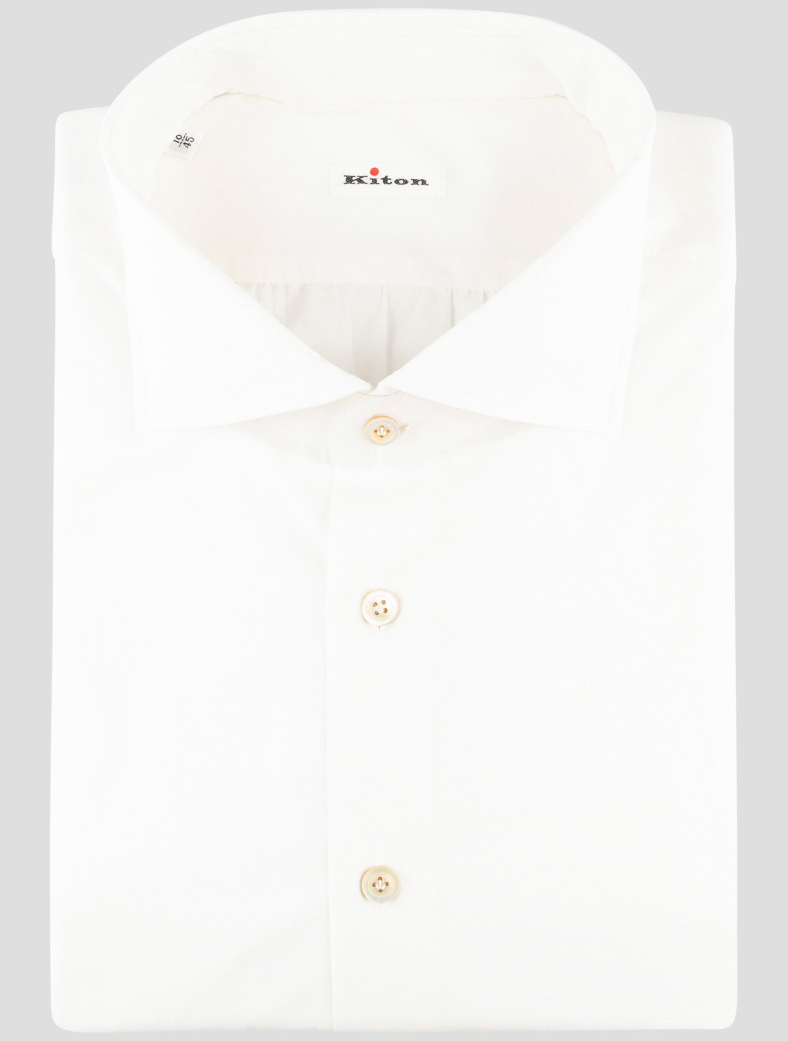 Kiton White Cotton Shirt