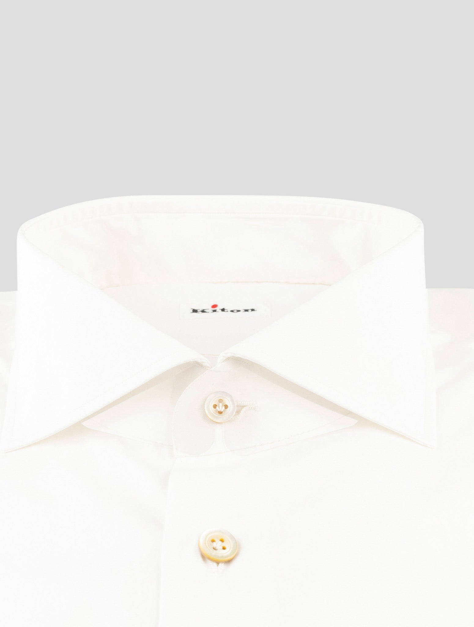 Kiton White Cotton Shirt