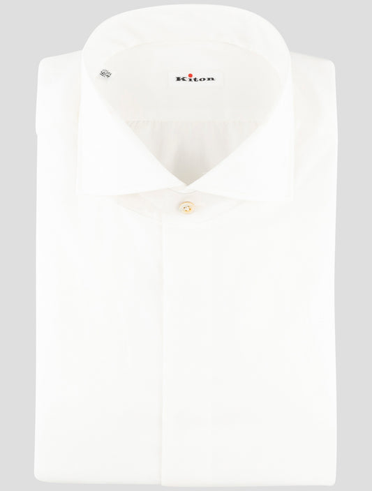 Kiton White Cotton Shirt