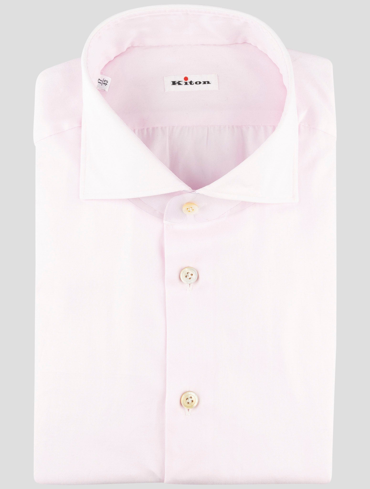 Kiton Pink Cotton Shirt
