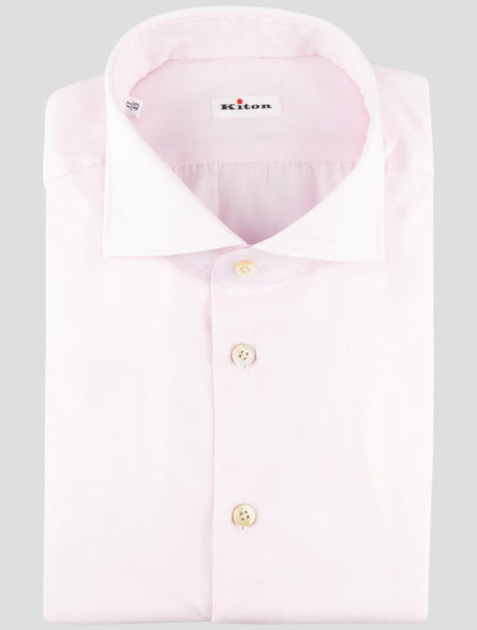 Kiton Pink Cotton Shirt
