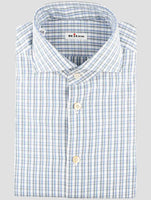 Kiton Blue Cotton Shirt