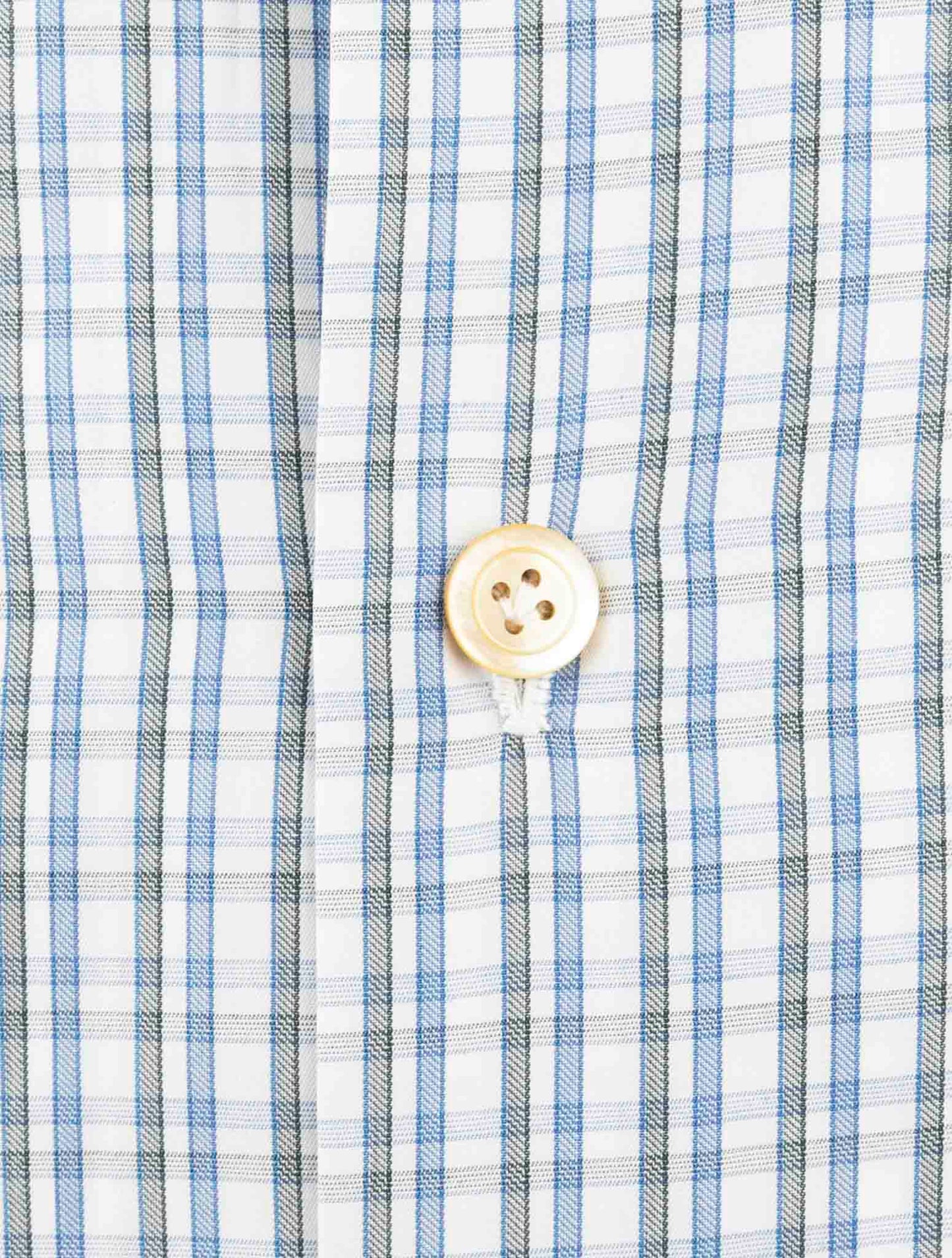 Kiton Blue Cotton Shirt