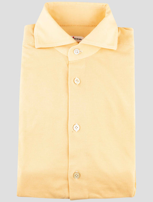 Kiton Yellow Cotton Shirt