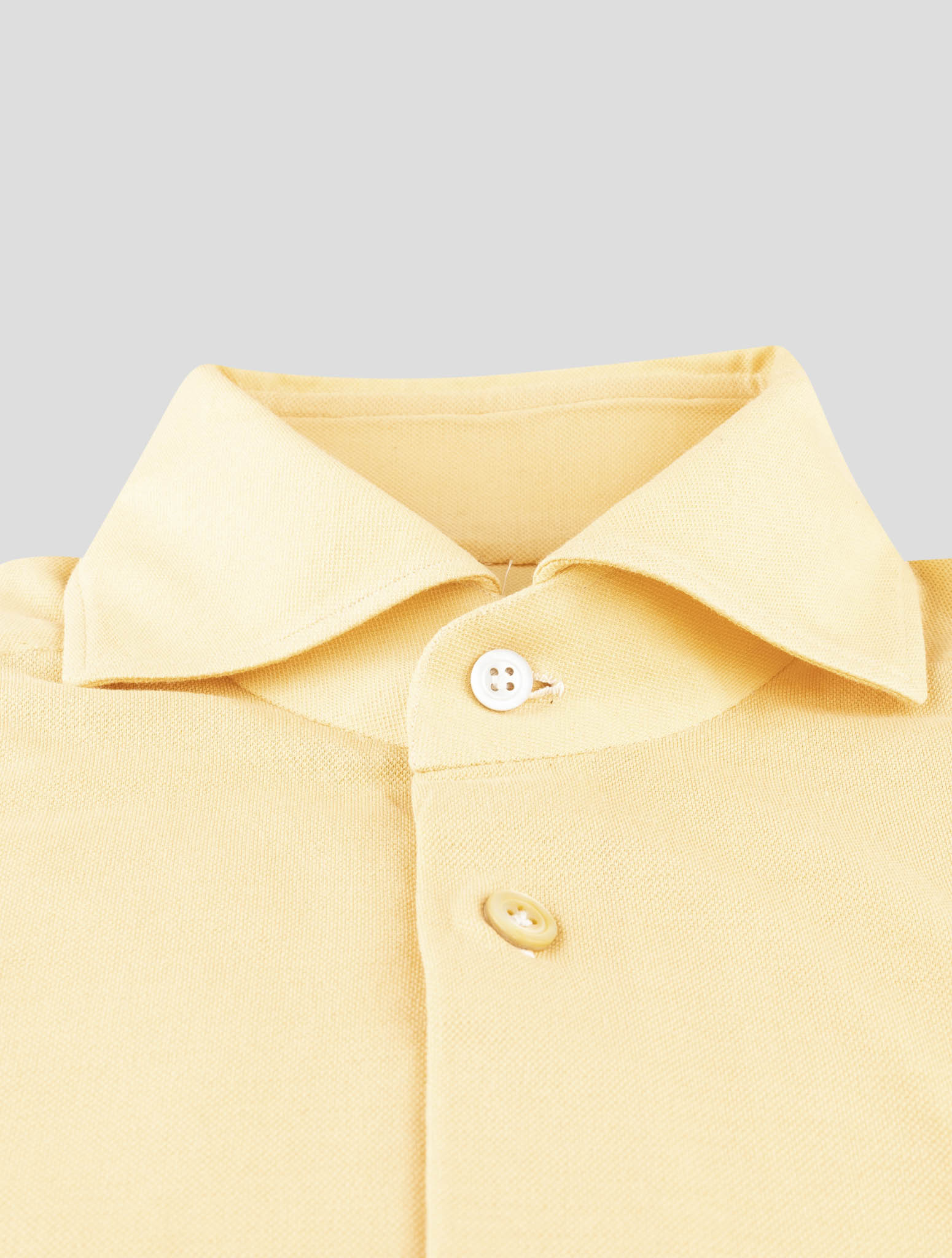 Kiton Yellow Cotton Shirt