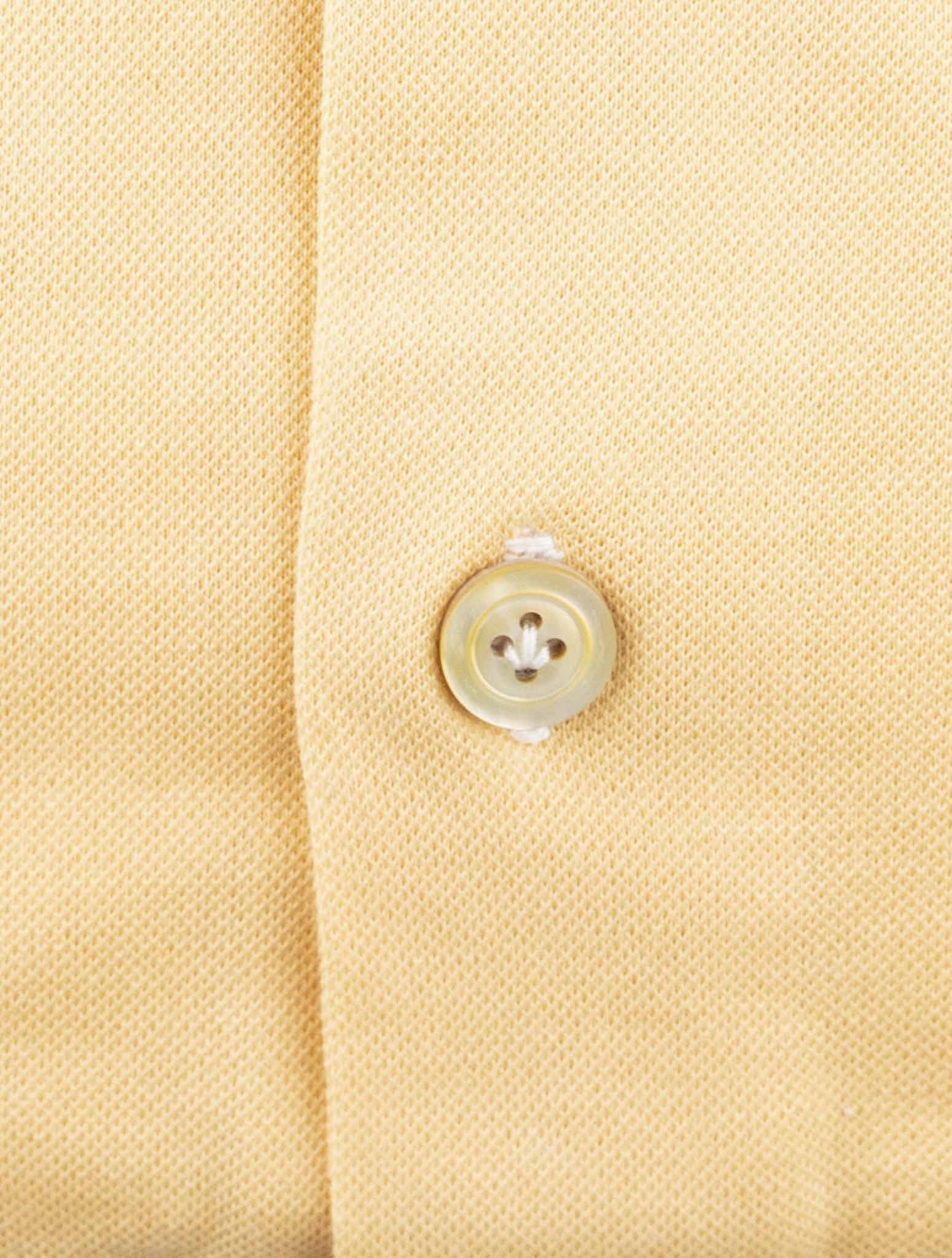 Kiton Yellow Cotton Shirt